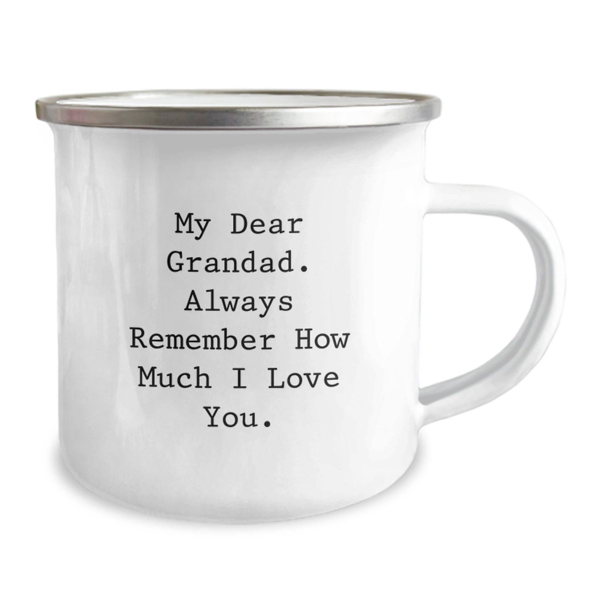 Heartfelt Grandad Gifts, Funny Camping Mugs, Unique Valentine's Unique Gifts for Grandad, Gifts from Men, Grandad Camping Mug with 'My Dear Grandad. Always Remember How Much I Love You.' - Image 2
