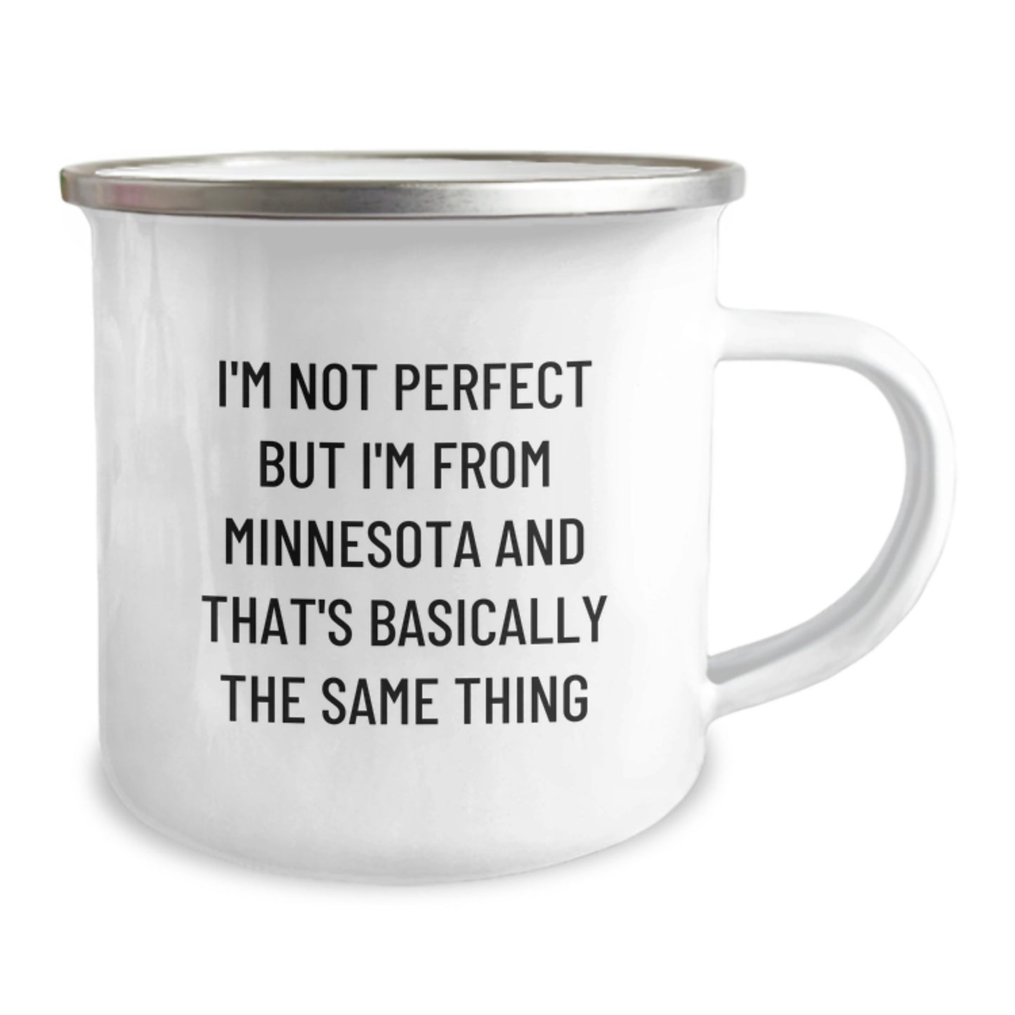 Minnesota Camping Mug Gifts for Friends, Funny Quote 'I'm Not Perfect But I'm From Minnesota And That's Basically The Same Thing', Gifts from Family - Image 2