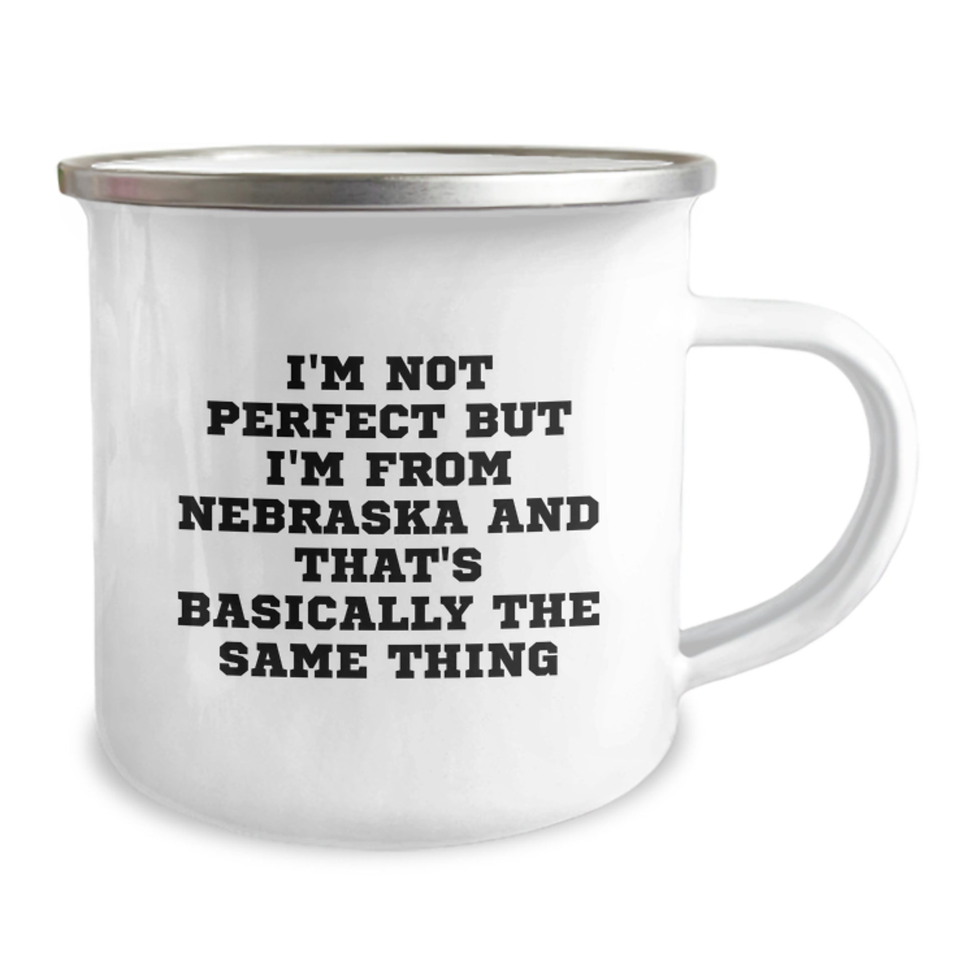 Gifts from Nebraska Lovers for Women, Funny Nebraska Camping Mug, I'm Not Perfect - Valentine's Unique Gifts - Image 2