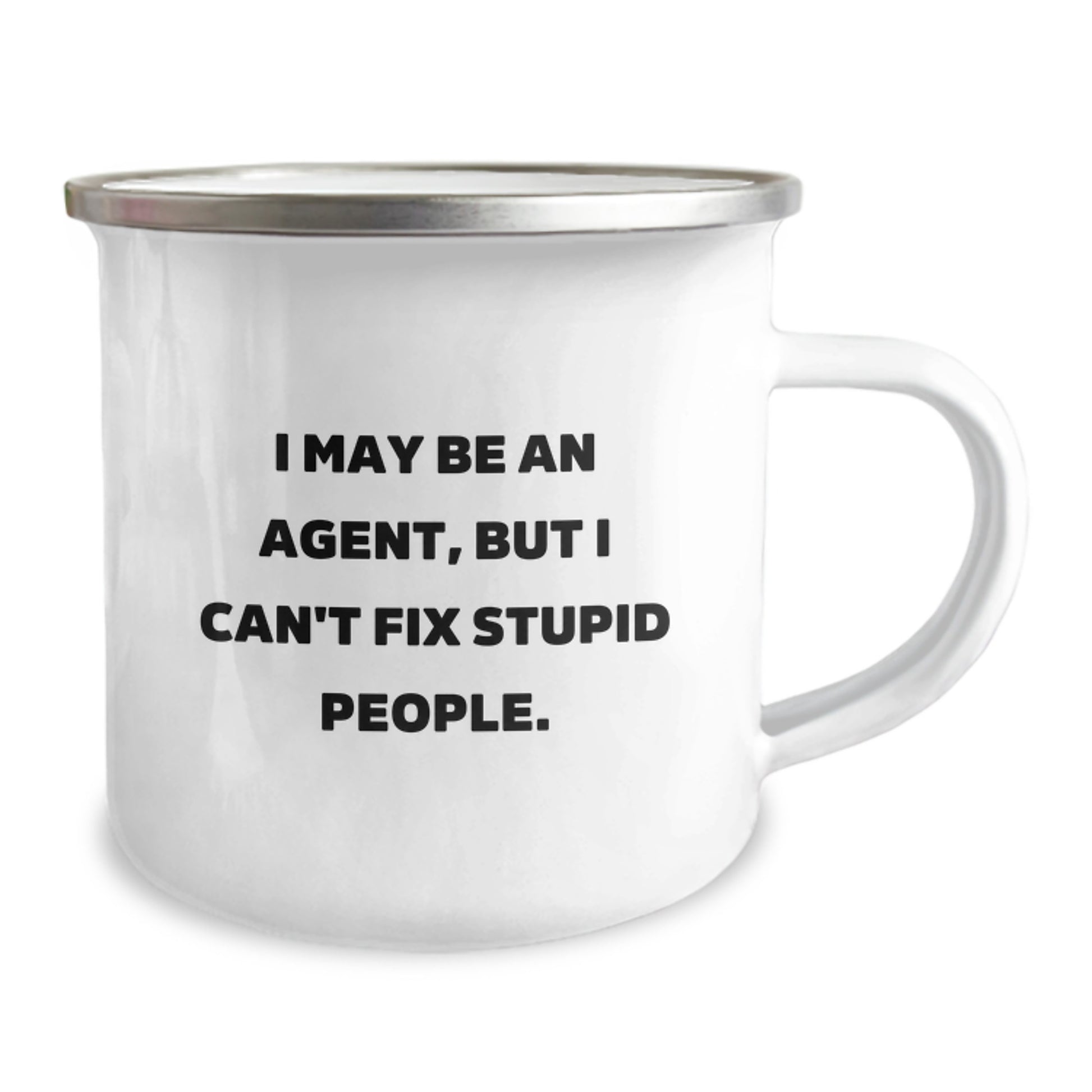 Funny Agent Gifts from Men - Father's Day Unique Gifts for Agents Camping Mug - 'I May Be An Agent' - Image 2