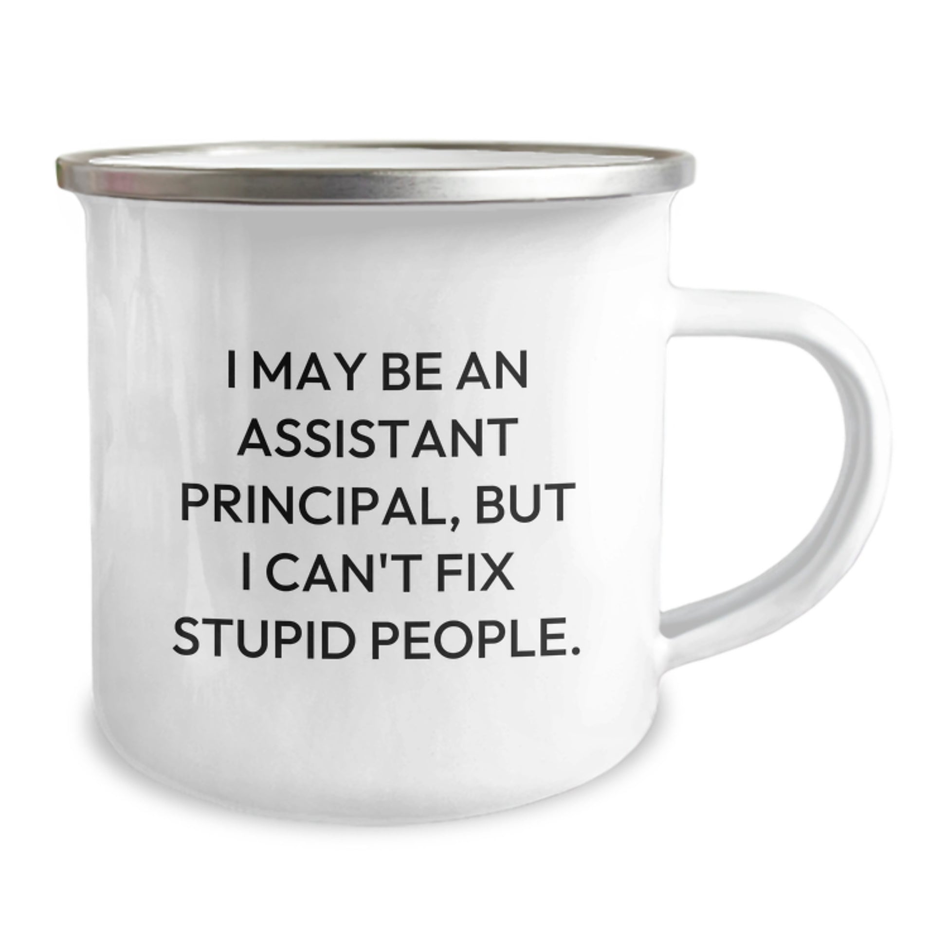 Funny Assistant Principal Gifts, Valentine's Unique Mugs for Men, Women, Coworkers, and Family - I May Be An Assistant Principal, But I Can't Fix Stupid People. - Image 2