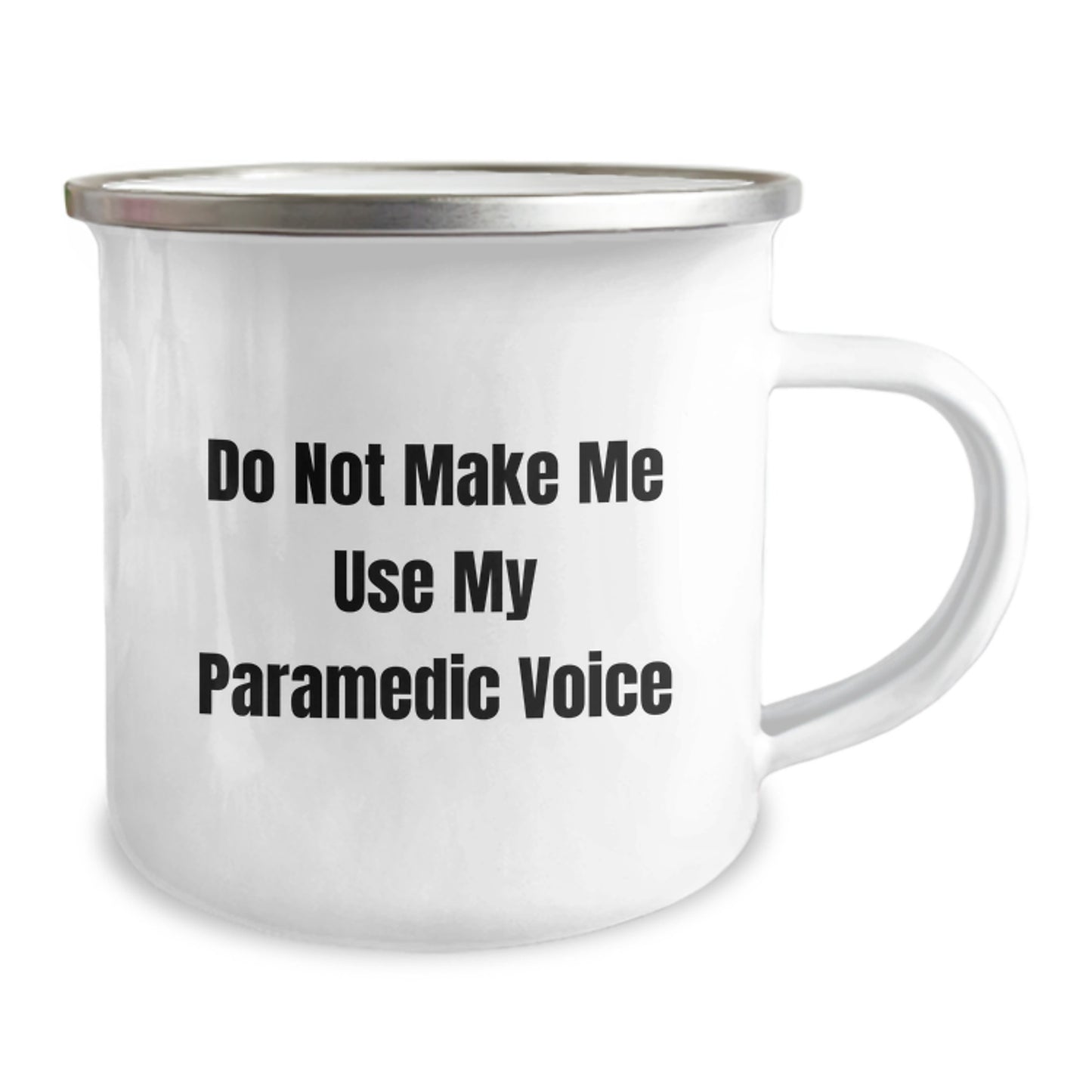 Funny Rescue Worker Gifts for Mom - Do Not Make Me Use My Rescue Worker Voice Engraved Camping Mug, Perfect Rescue Worker Wife Gifts from Family - Image 2