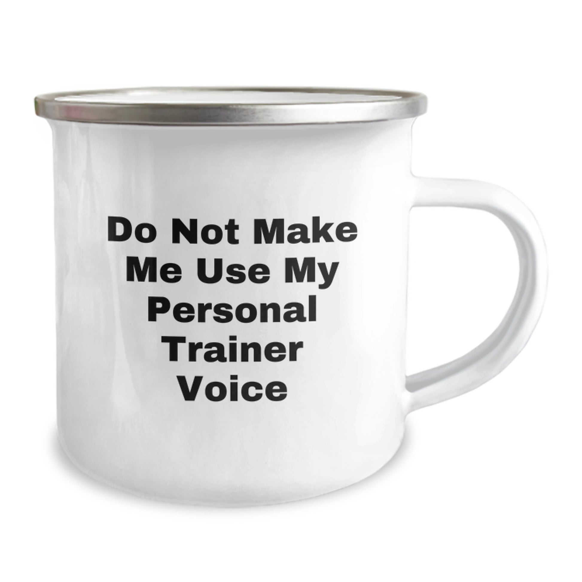 Funny Personal Trainer Gifts from Friends - Gifts for Personal Trainers - Cute Valentine's Unique Gifts for Camping Enthusiasts - Do Not Make Me Use My Personal Trainer Voice Mugs - Image 2
