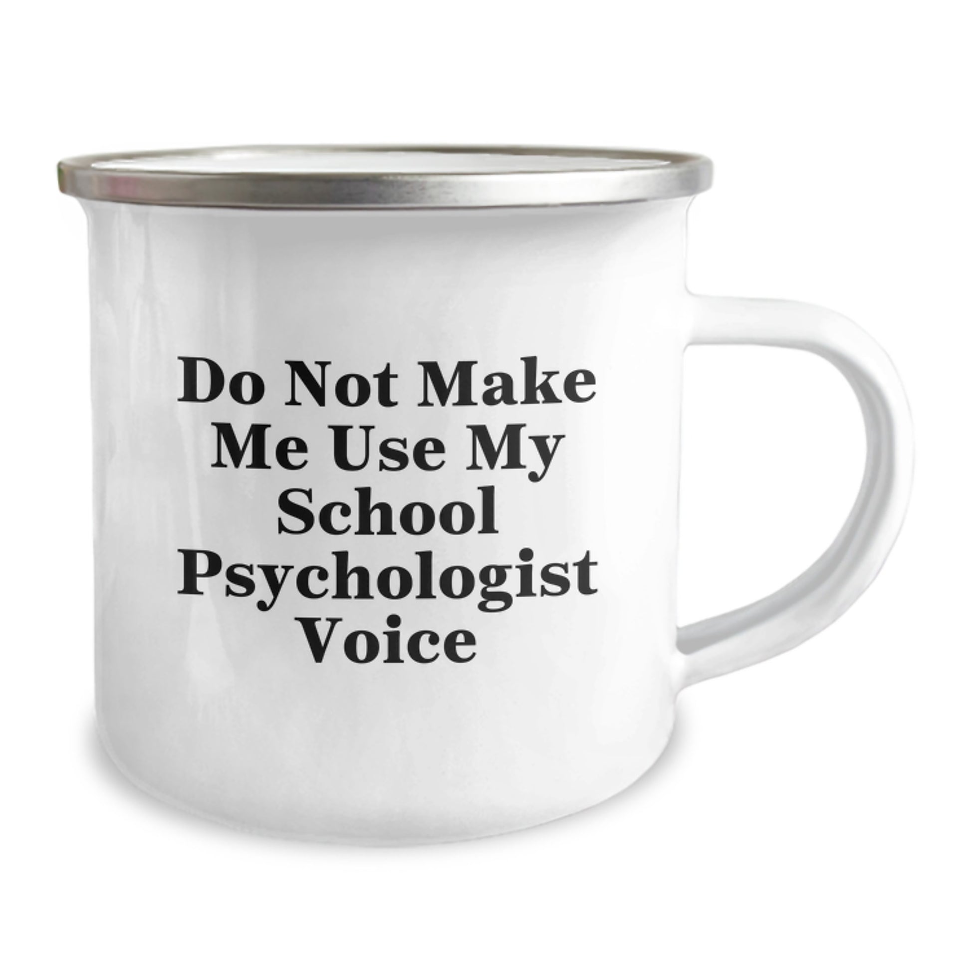 Funny Gifts from Friends for School Psychologist Christmas Camping Mug - 'Do Not Make Me Use My School Psychologist Voice' - Unique School Psychologist School Psychologist Gifts - Image 2