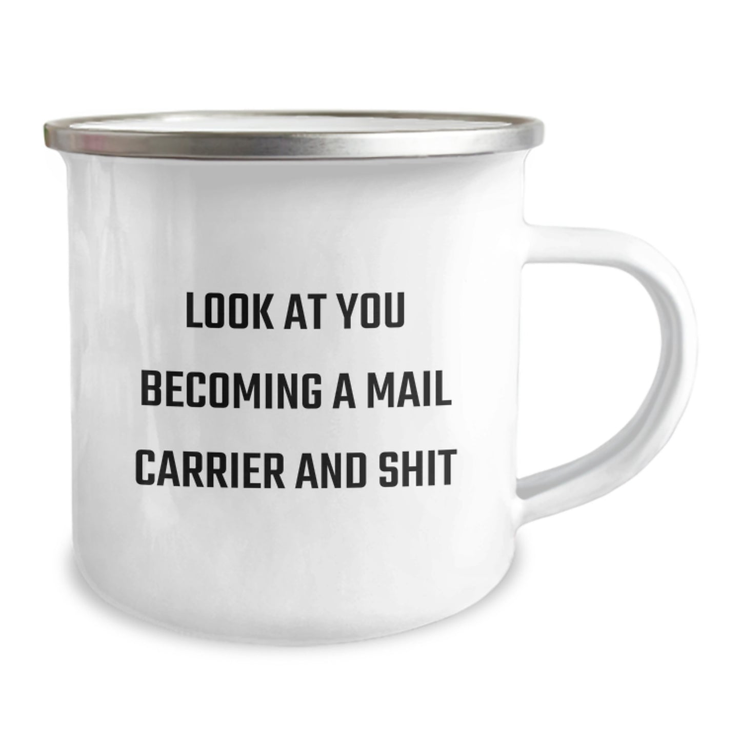 Funny Mail Carrier Gifts from Friends and Family - Unique Valentine's Unique Gifts for Mail Carrier Men and Women - Camping Mug with Quote - Image 2