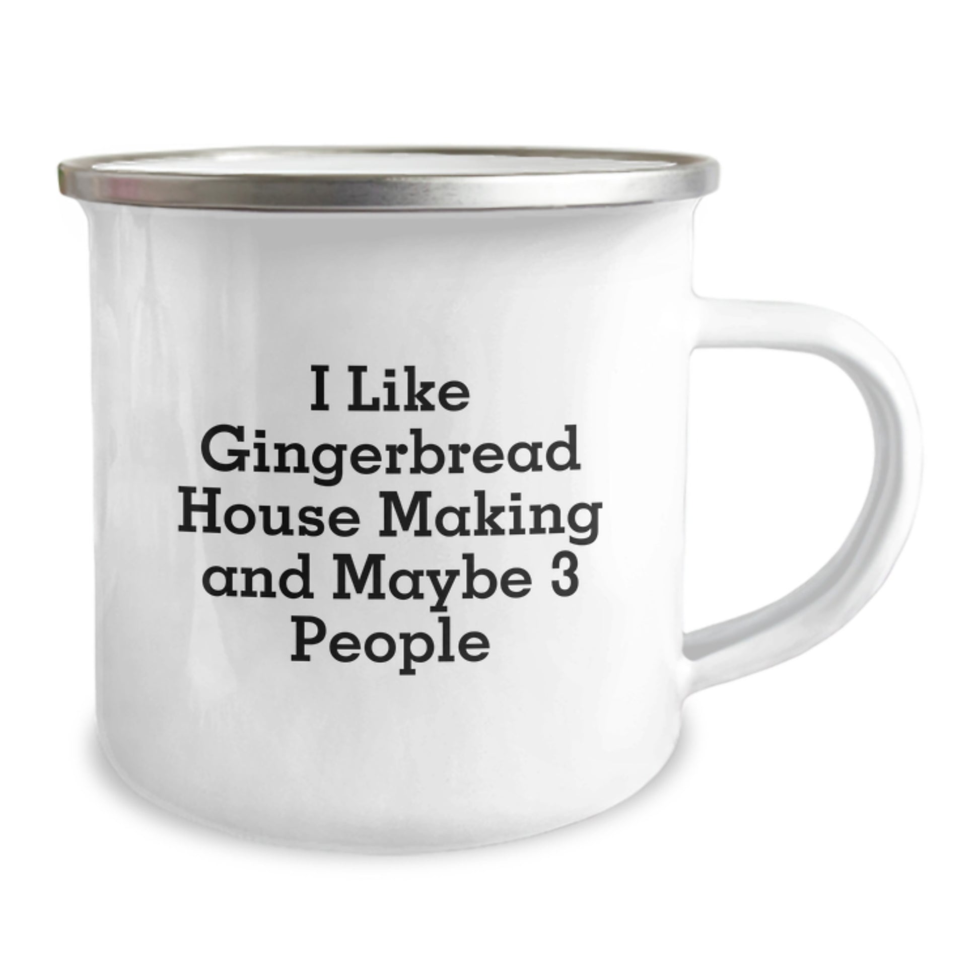 Funny Gingerbread House Making Camping Mug, Ideal Gifts from Friends for Gingerbread House Making Lovers, Unique Graduation Unique Gifts for Men Who Love Gingerbread House Making - Image 2