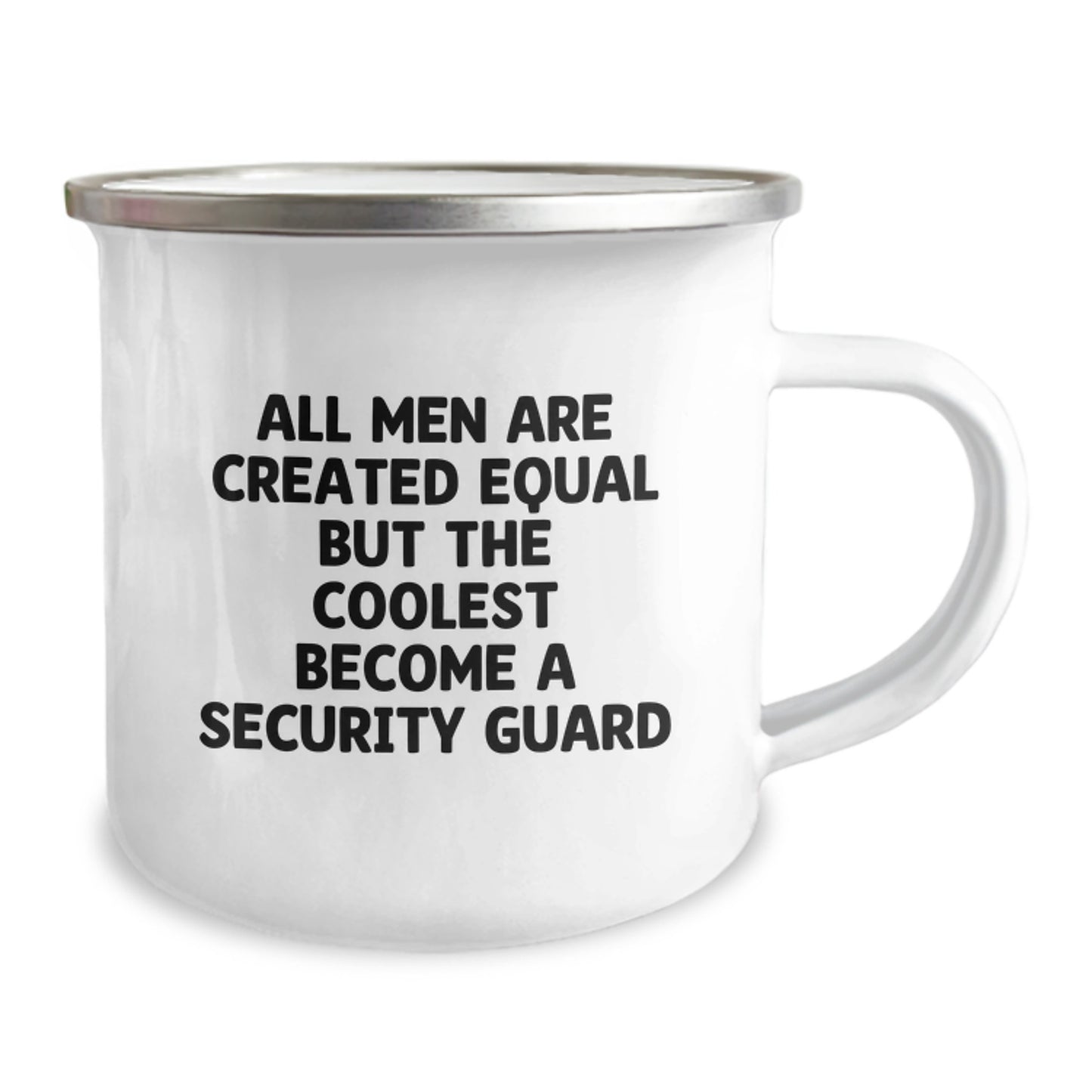 Security Guard Gifts for Men - Funny Camping Mug - 'All Men Are Created Equal But The Coolest Become A Security Guard' - Gift from Friends for Security Guard - Image 2