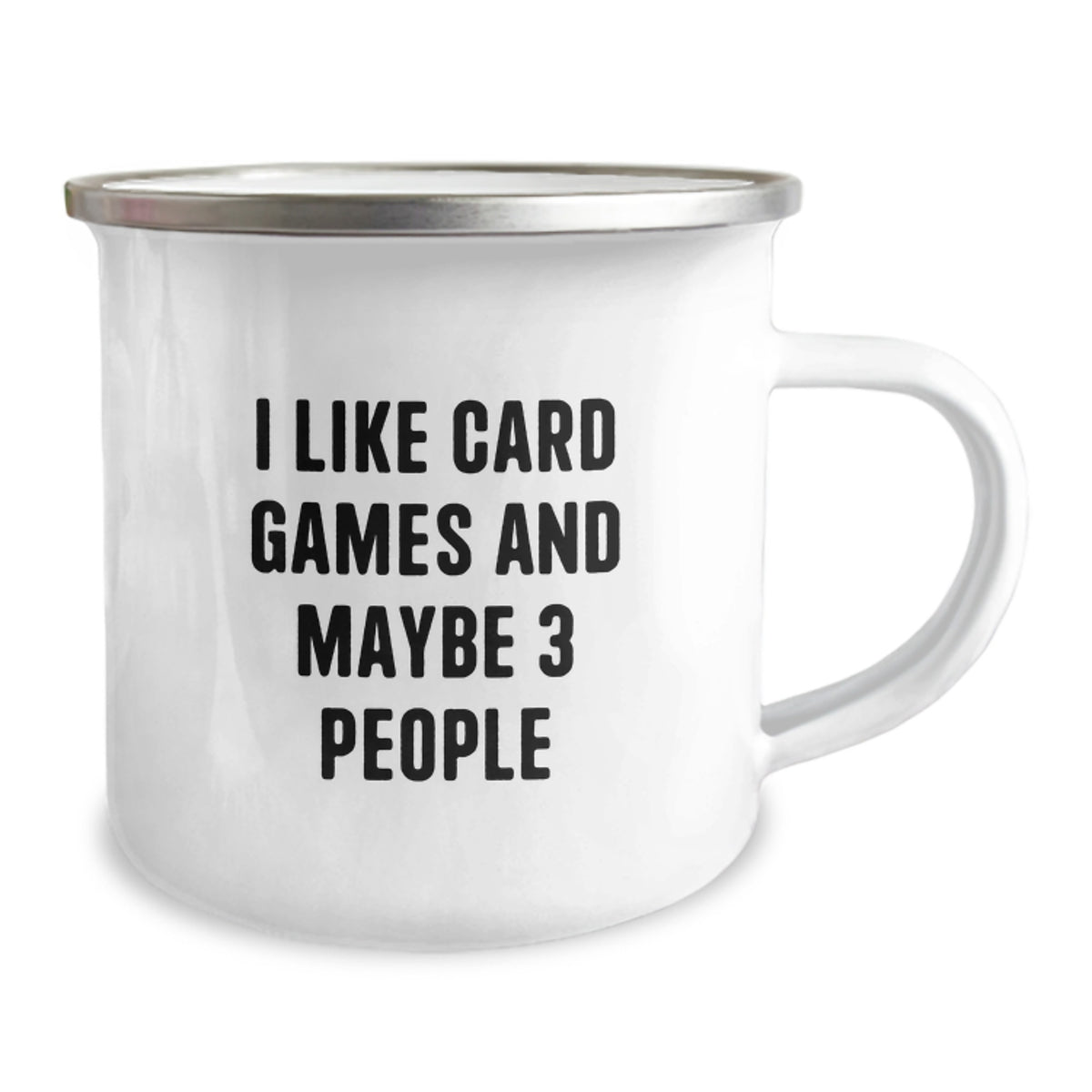 Funny Card Games Gifts for Men - I Like Card Games And Maybe 3 People Camping Mug, Unique Graduation Unique Gifts from Friends Family, Durable Stainless Steel - Image 2