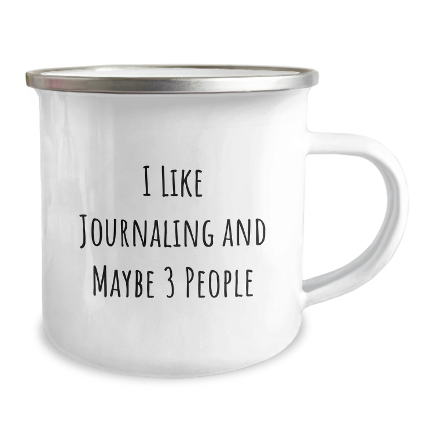 Funny Journaling Gifts for Men, 'I Like Journaling And Maybe 3 People' Camping Mug, Unique Christmas Unique Gifts from Friends to Family - Image 2
