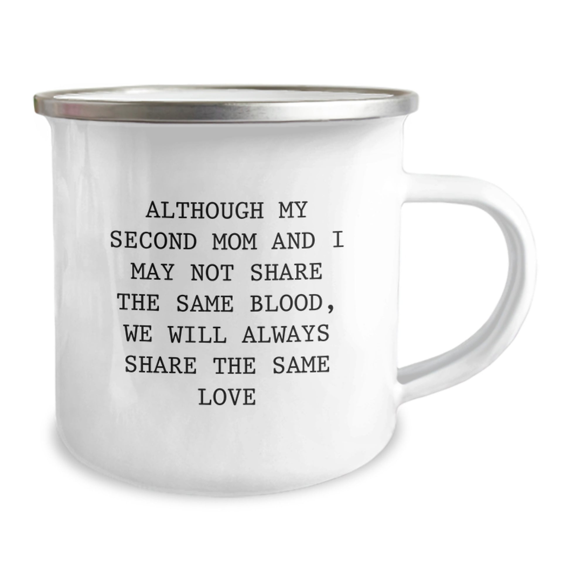 Gifts from Second Mom for Women - Funny Second Mom Quote Camping Mug, 12 oz Stainless Steel, Inspirational Graduation Unique Gifts - Image 2