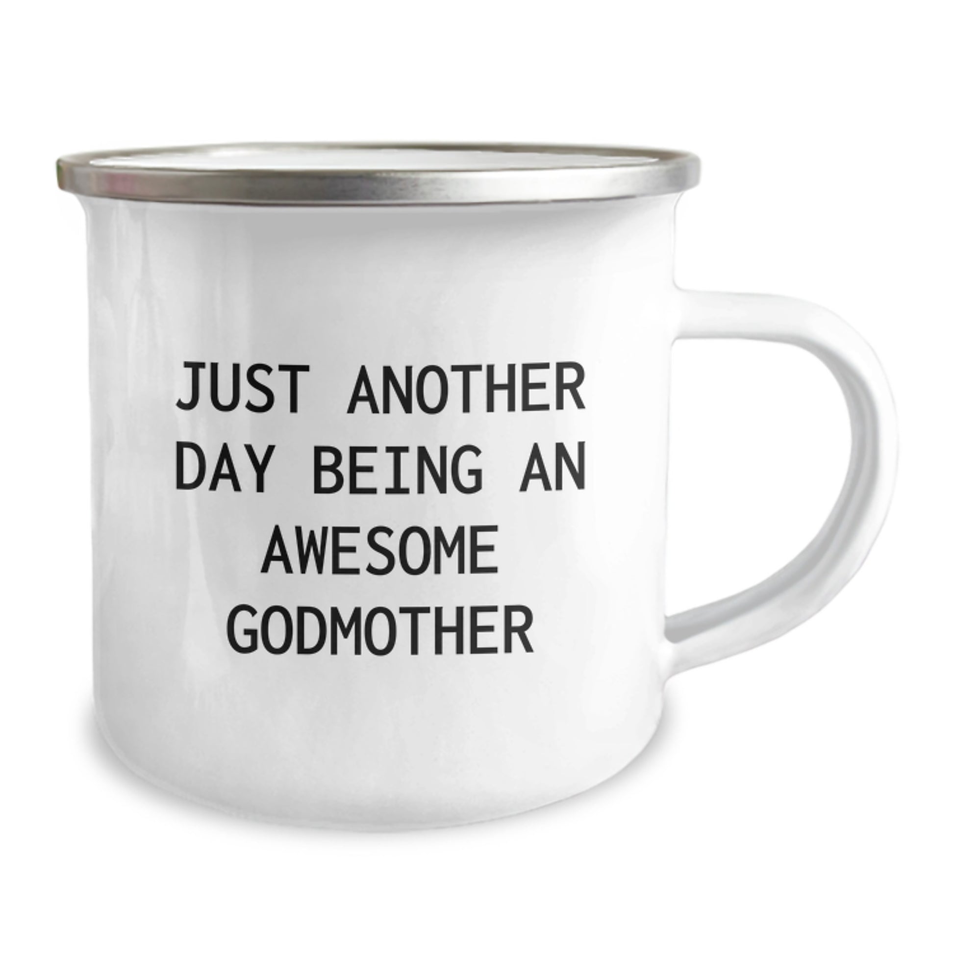 Funny Godmother Gifts from Men, Cute Camping Mug for Godmother on Birthday with Inspirational Quote, Gifts for Godmother - Image 2