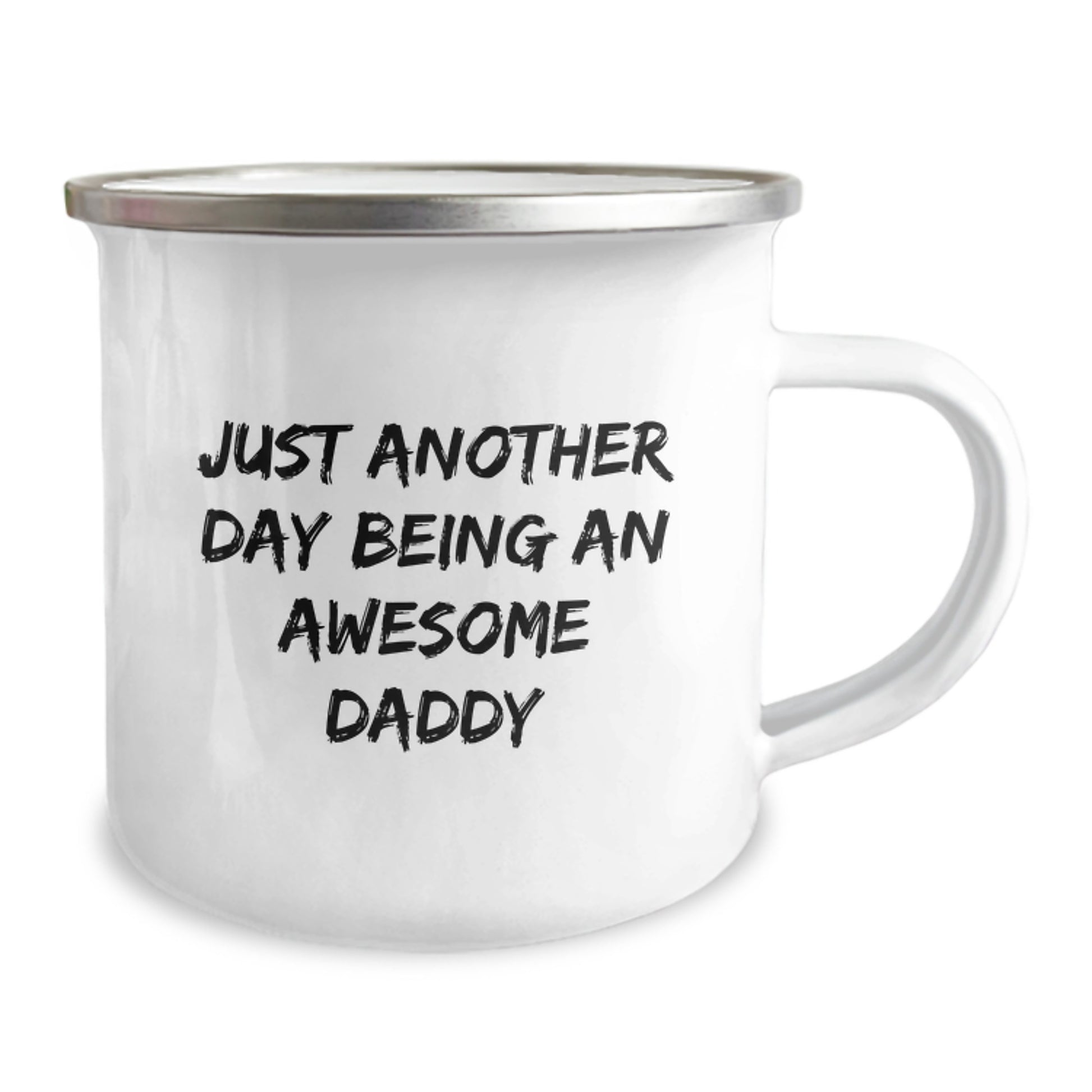 Funny Daddy Gifts for Men, Camping Mug for Husbands, 'Just Another Day Being An Awesome Daddy' Quote, Christmas Unique Presents - Image 2