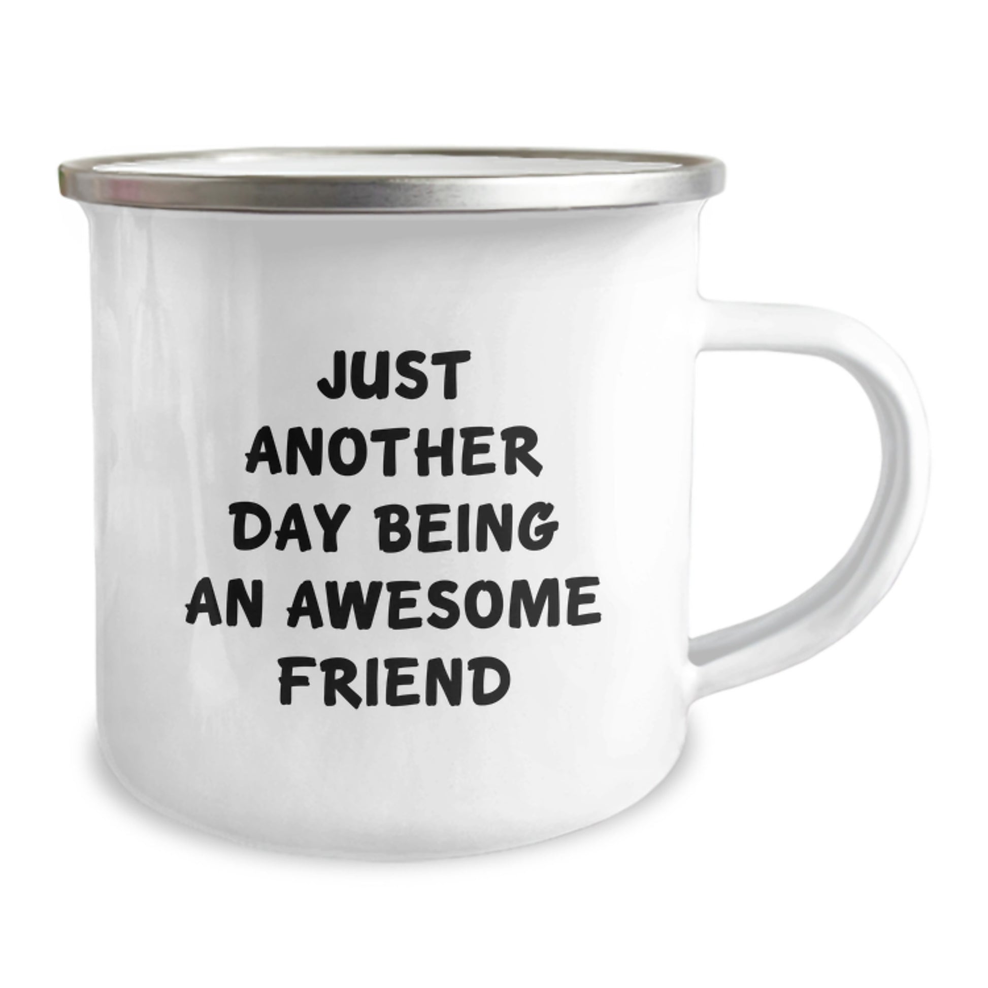 Funny Friend Gifts from Family for Friend - Mother's Day Unique Camping Mugs with Just Another Day Being An Awesome Friend Quote - Image 2