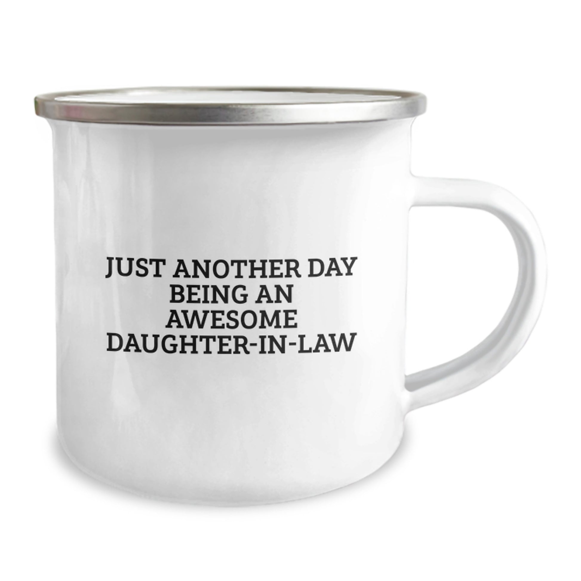 Funny Daughter-in-law Gifts from Family, Just Another Day Being An Awesome Daughter-in-law Camping Mug, Perfect for Mother's Day - Image 2
