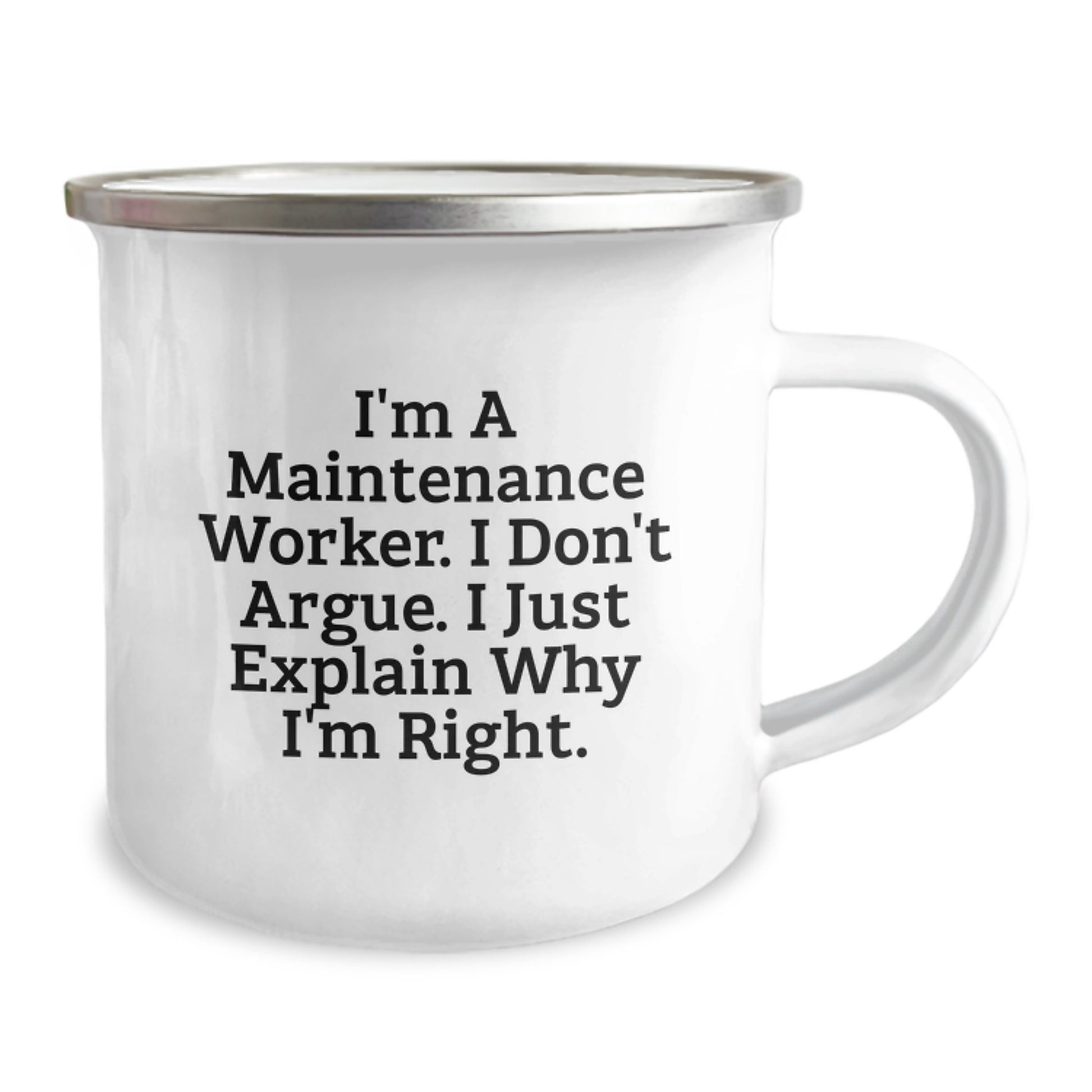 Witty Maintenance Worker Novelty Camping Mug for Friends Birthday Gift - Image 2