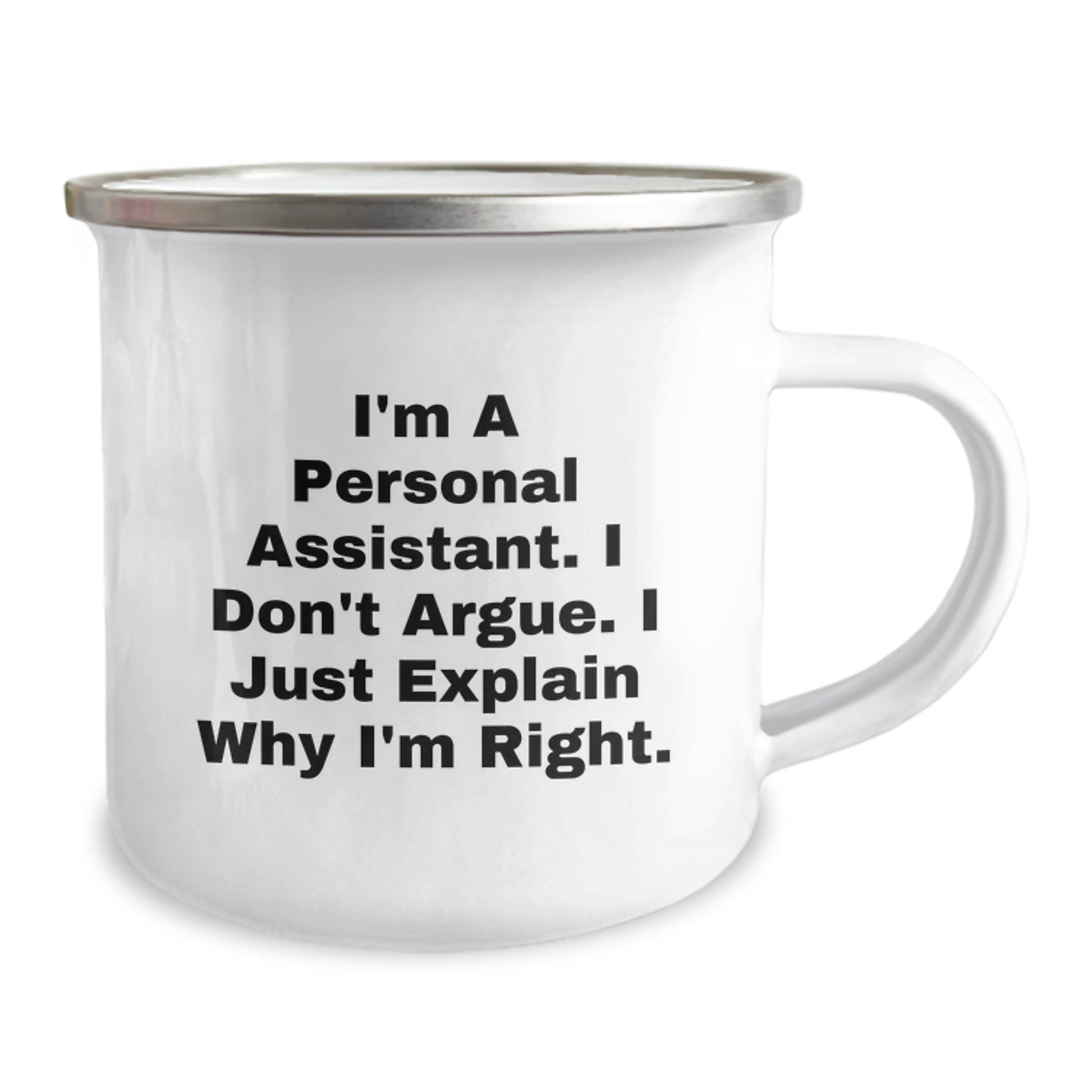 Funny Personal Assistant Camping Mug Gifts for Men from Friends, Unique Christmas Unique Gifts, Personal Assistant Enthusiast Mug, Camping Mug for Family - Image 2