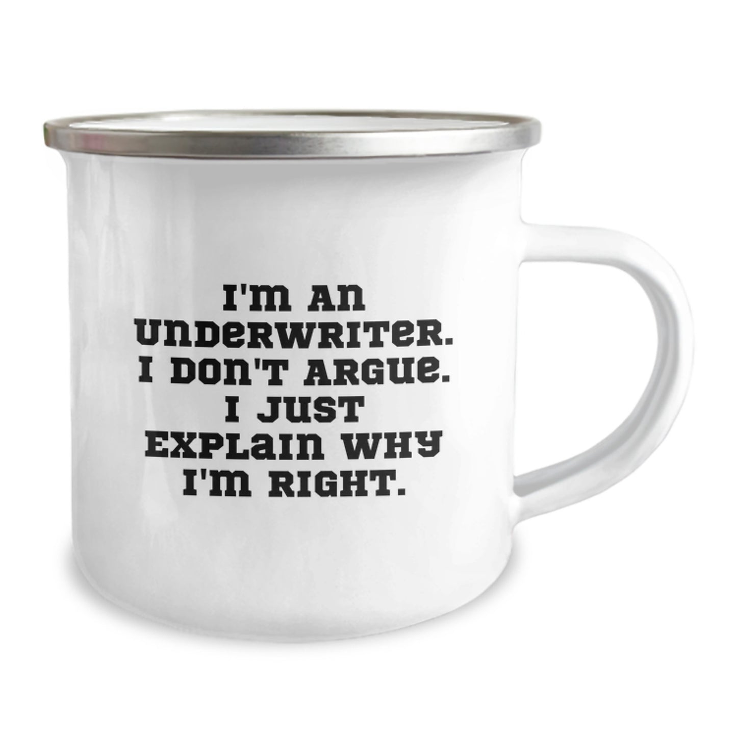 Funny Underwriter Gifts for Men - Underwriter Camping Mug, Inspirational Quote for Christmas Unique Gifts from Family - Image 2