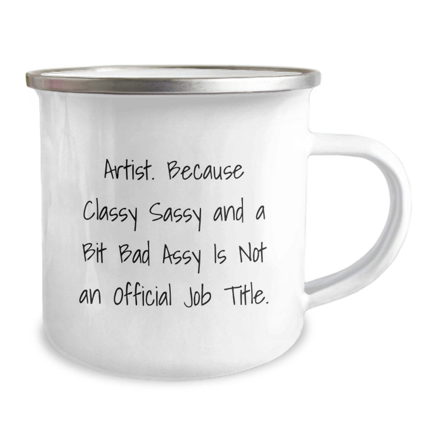 Gifts from Artist Friends and Family - Classy Sassy and a Bit Fearlessy Artistic Camping Mugs for Mom - Funny Quote Artist Mug for Women on Mother's Day - Image 2