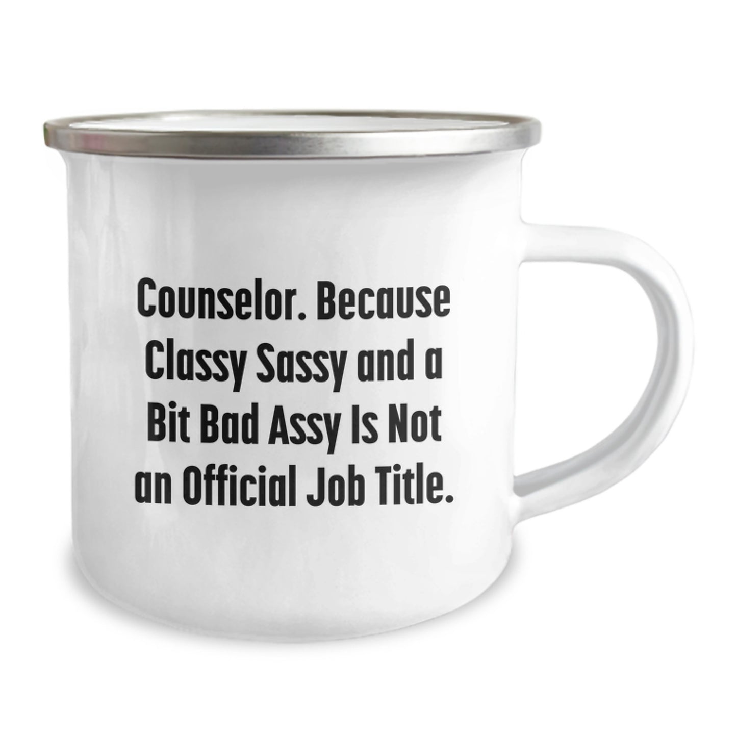 Funny Counselor Gifts from Family, Unique Mother's Day Presents for Counselor Friends, Camping Mug with Classy Sassy And A Bit Fearlessy Quote - Image 2