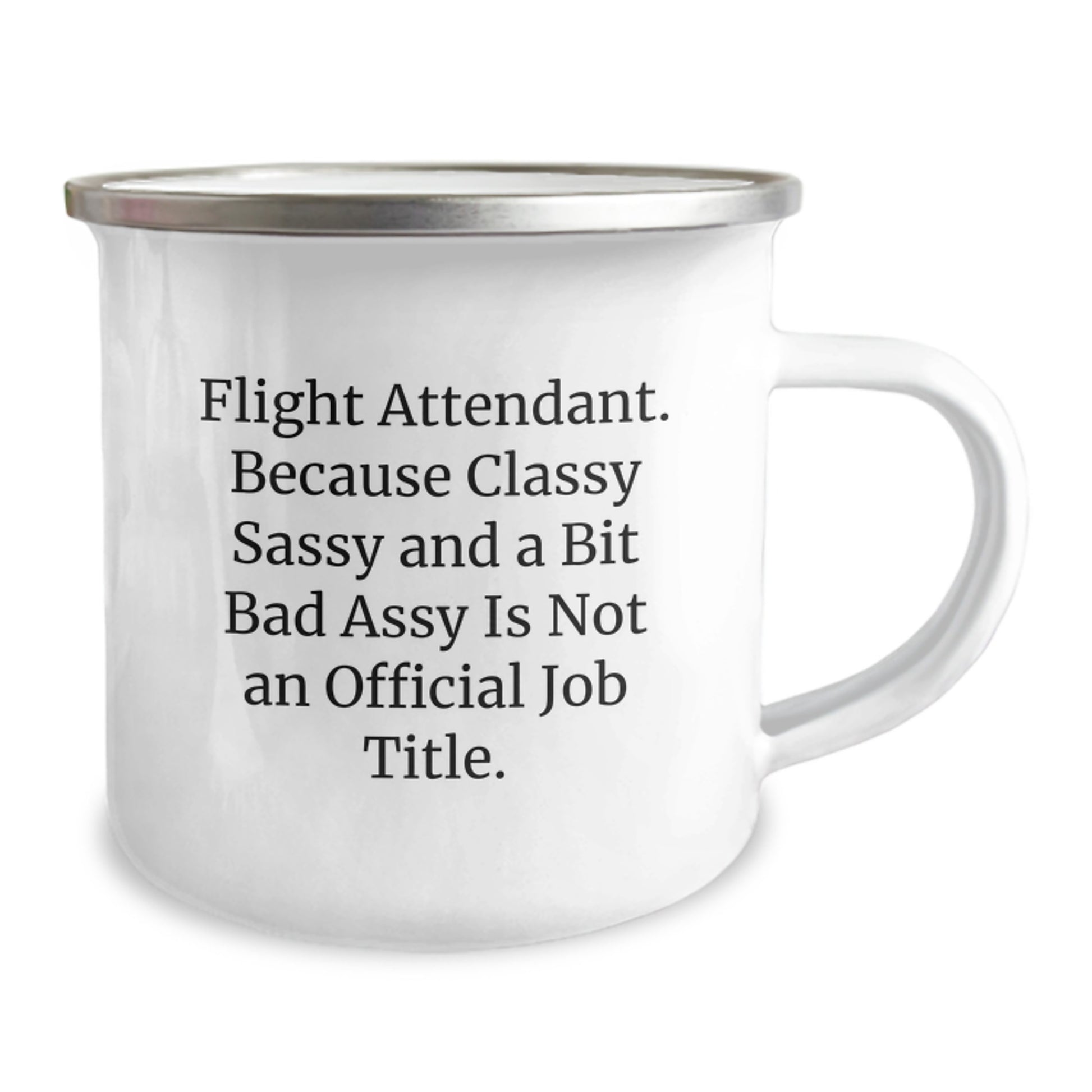 Flight Attendant Humor, Gifts from Family for Flight Attendant, Funny Flight Attendant Camping Mug, Unique Mother's Day Unique Gifts for Her - Image 2
