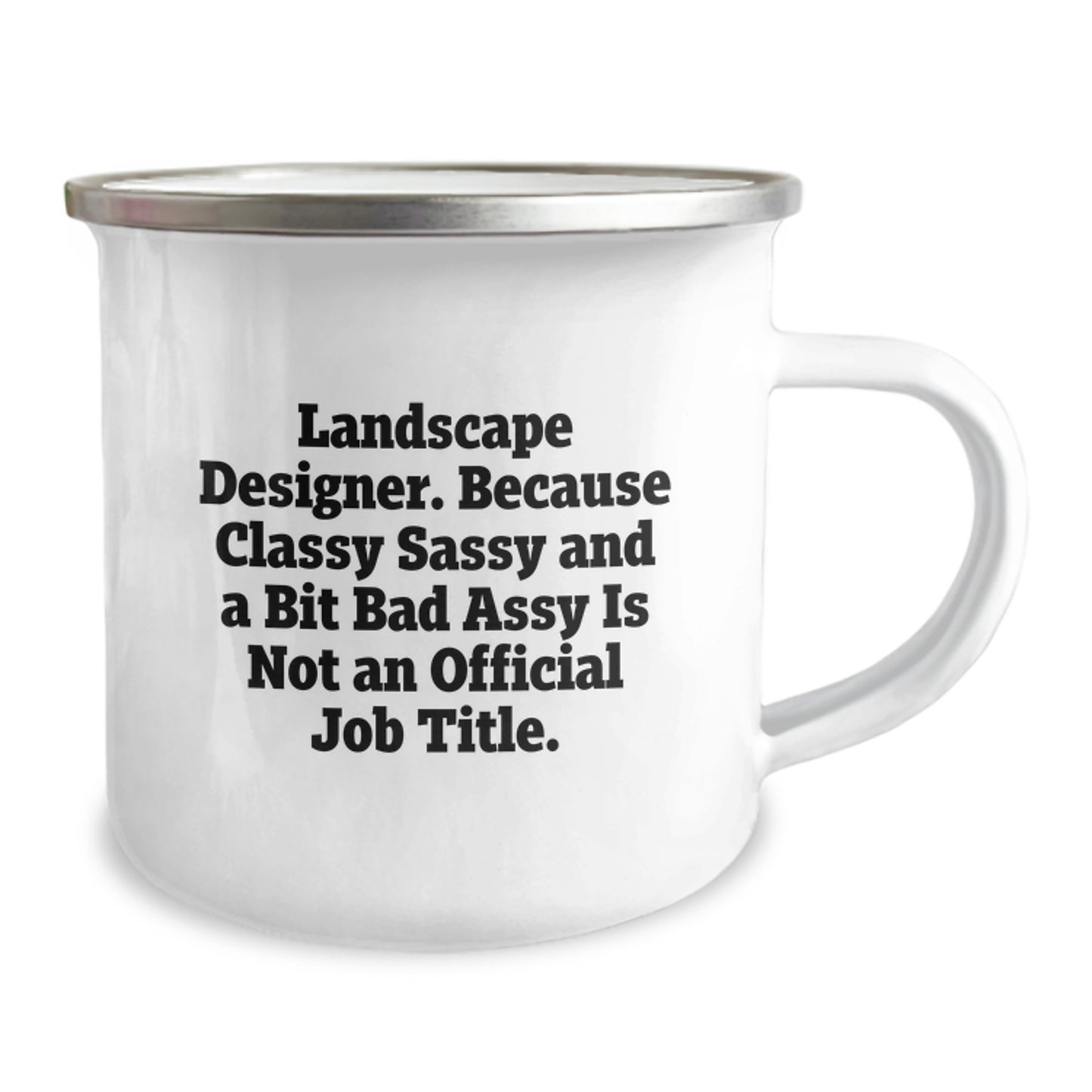 Landscape Designer Keepsake Camping Mug for Him Sassy Graduation Gift - Image 2