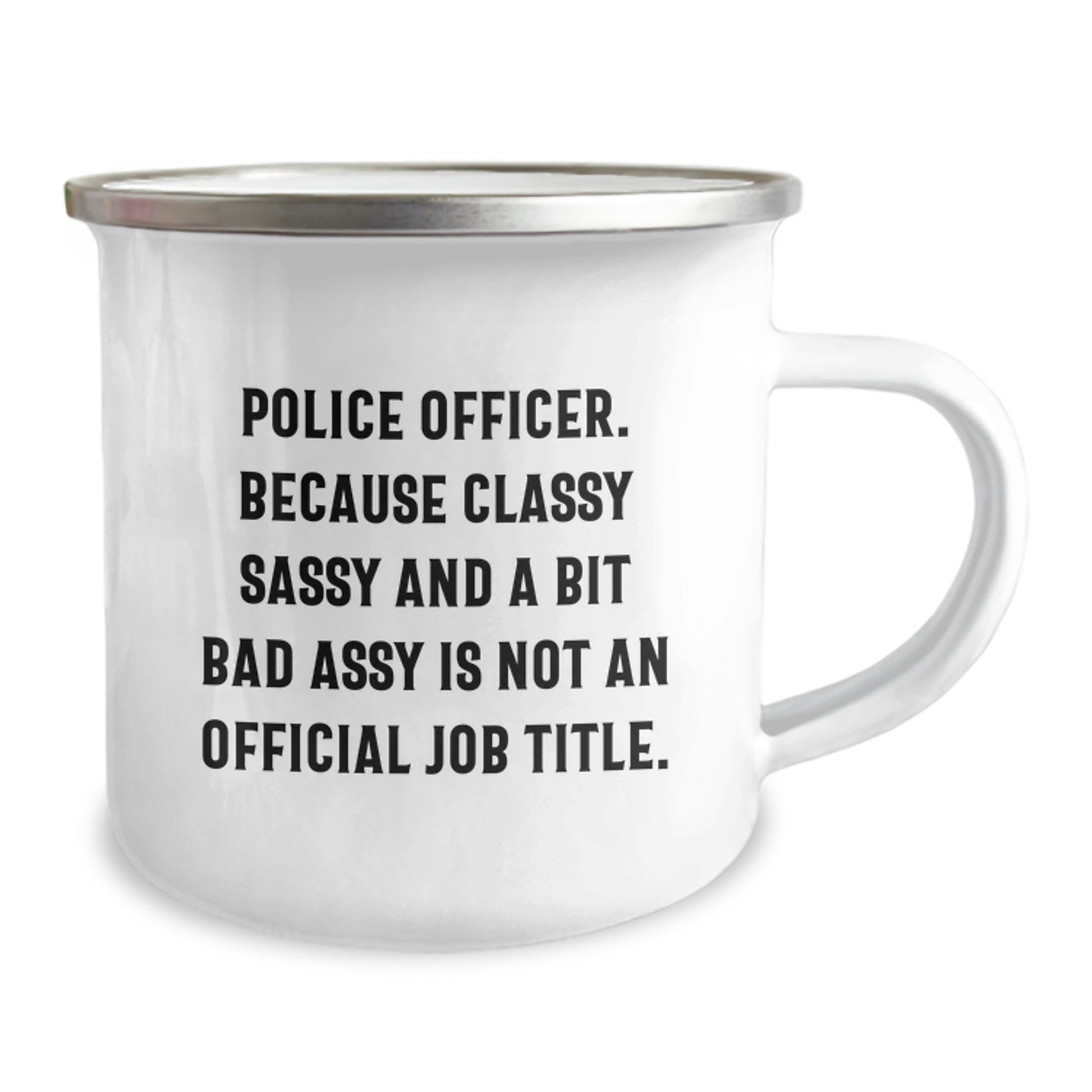 Funny Police Officer Gifts, Police Officer Camping Mug, A Bit Fearlessy Graduation Unique Gifts for Him from Men to Police Officer Friends - Image 2