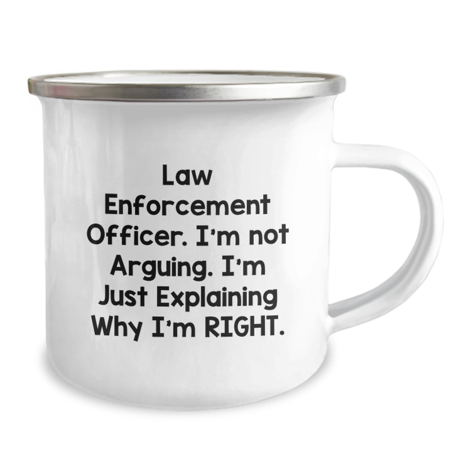 Funny Law Enforcement Officer Gifts for Men, Law Enforcement Officer Camping Mug with Inspirational Quote - Gifts from Family to Law Enforcement Officer - Image 2