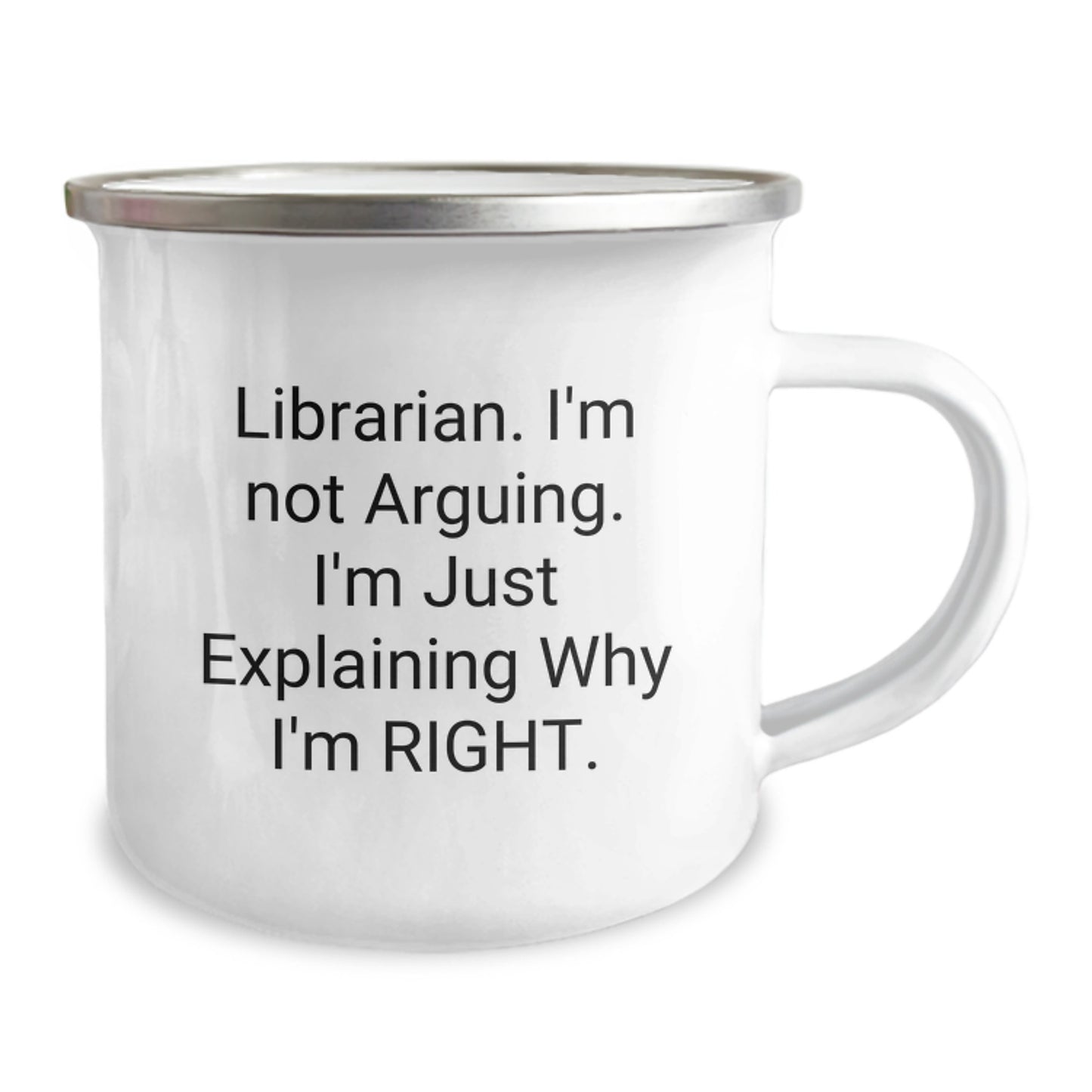 Funny Librarian Gifts from Friends for Librarian - Unique Camping Mug for Christmas - Image 2