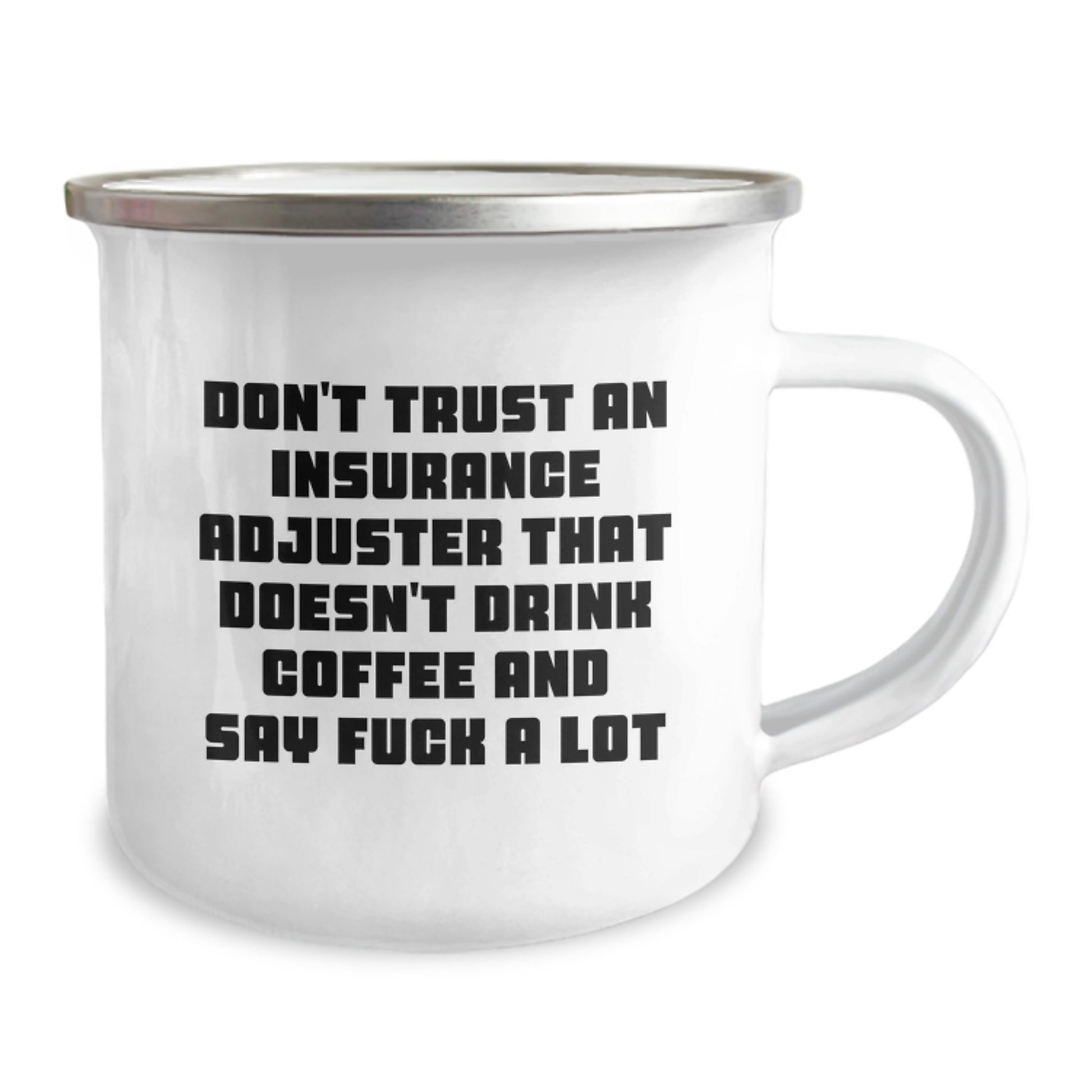 Funny Coffee Lovers Insurance Adjuster Gifts from Dad for Mother's Day Unique Camping Mug - Image 2