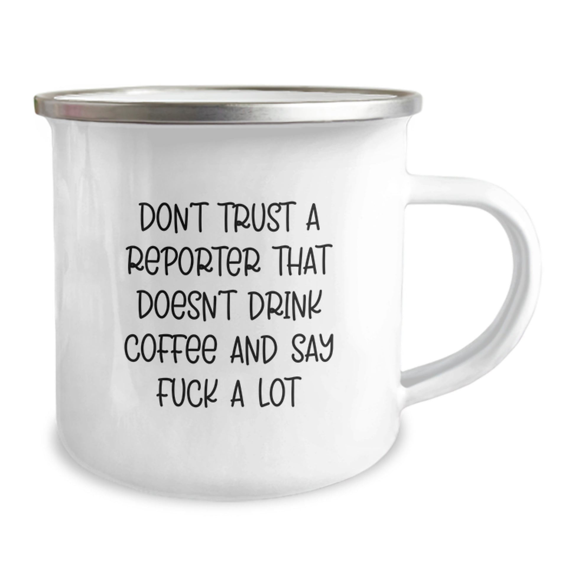 Funny Reporter Coffee Lover Gifts from Friends - Gifts for Reporter Graduation Unique Mugs with Sassy Quote - Camping Mug for Reporter - Image 2