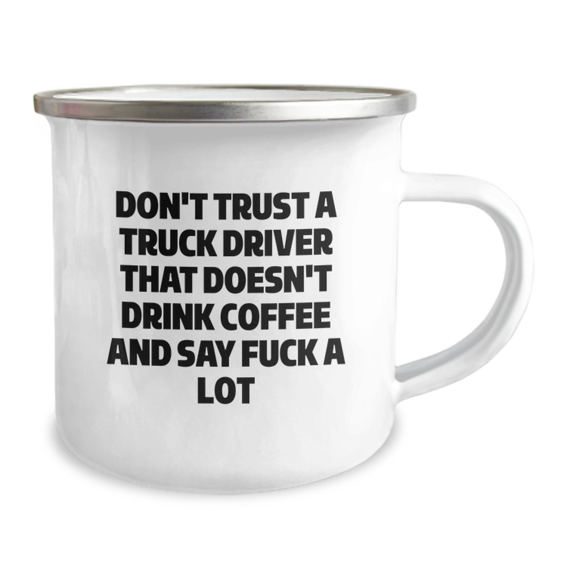 Truck Driver Gifts from Friends for Truck Driver Men, Funny Mugs for Graduation Unique Gifts, Don't Trust A Truck Driver That Doesn't Drink Coffee And Say F--k A Lot - Image 2