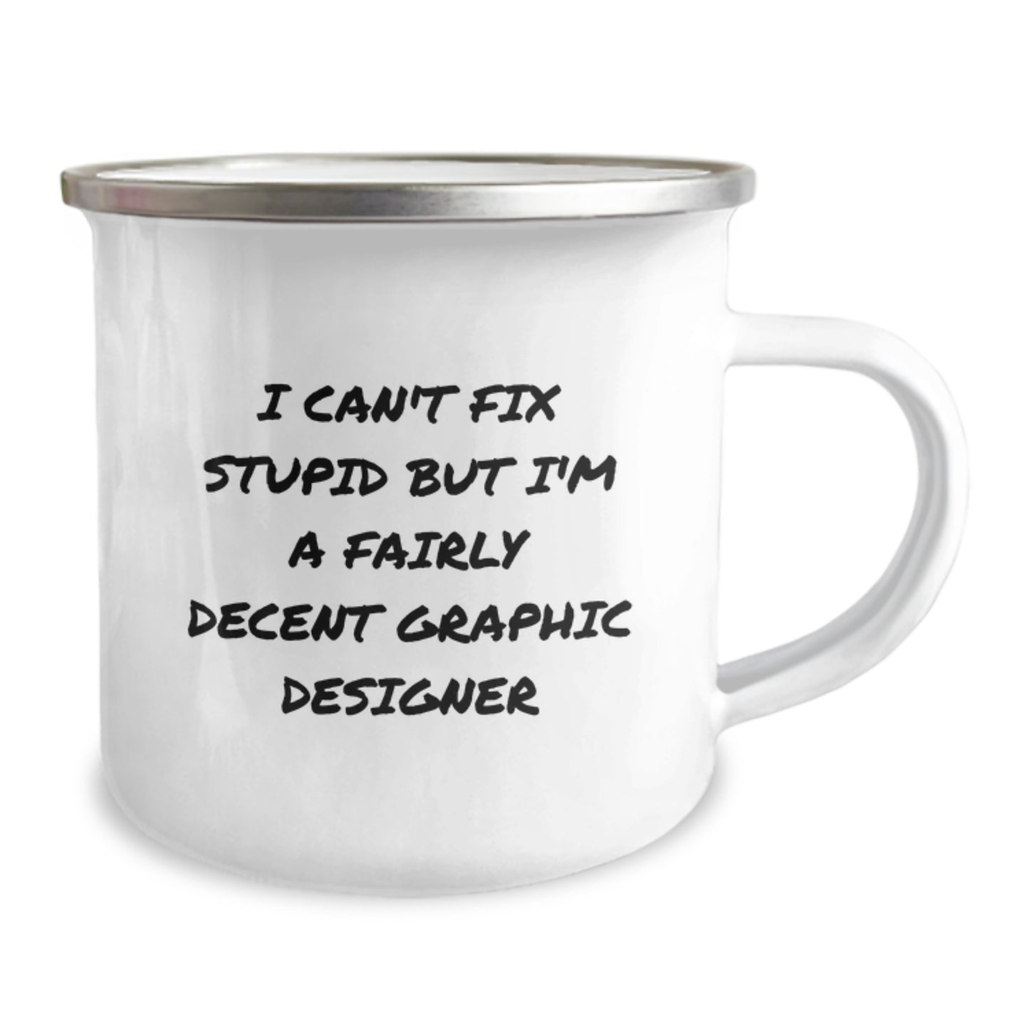 Graphic Designer Keepsake Camping Mug for Him Birthday Gift Premium - Image 2