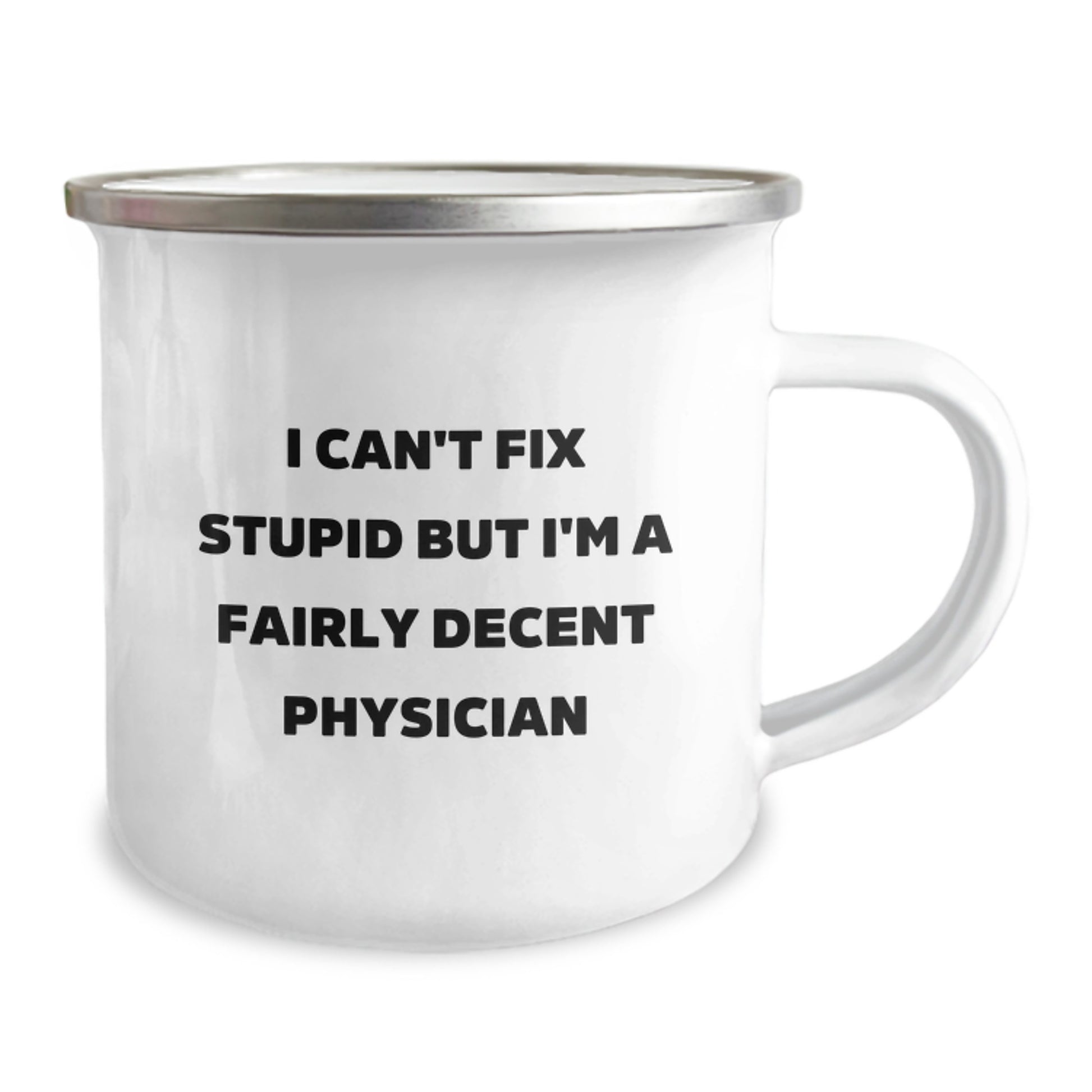 Funny Physician Gifts from Friends, Physician Camping Mug for Men, Unique Graduation Unique Gifts - Image 2