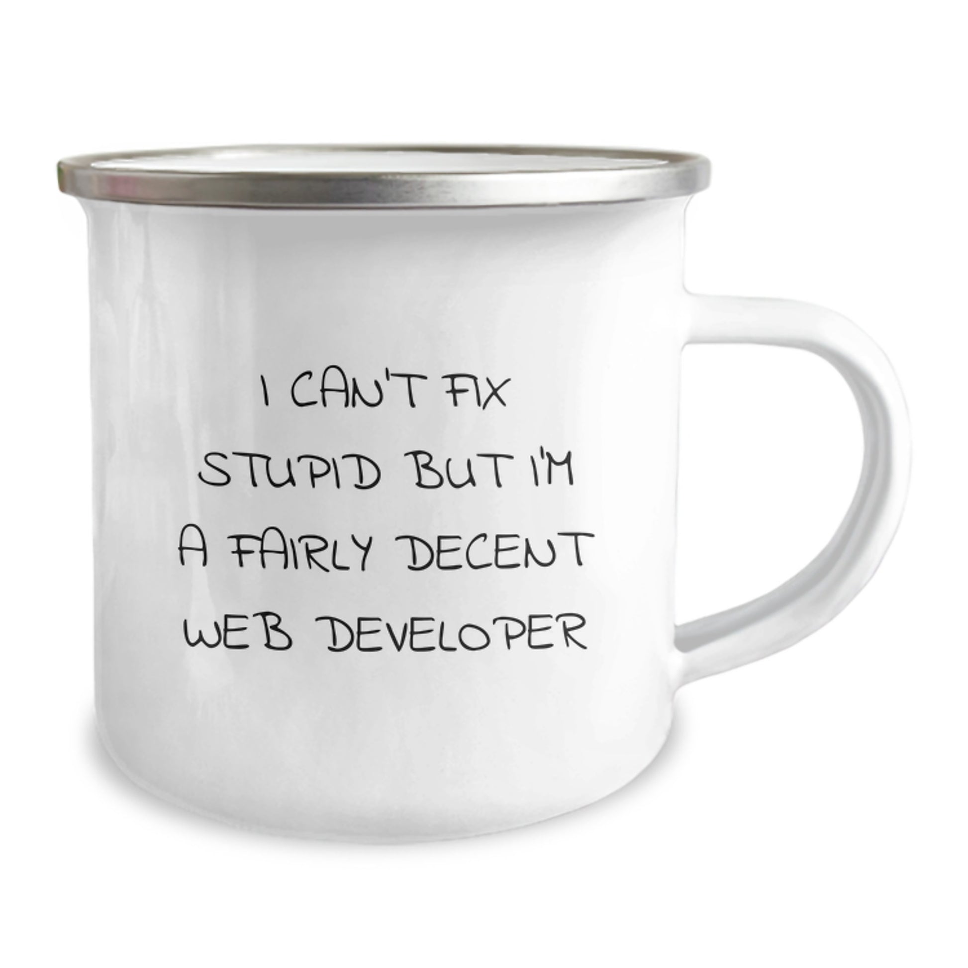 Funny Web Developer Gifts from Family - 12 oz Stainless Steel Camping Mug for Graduation Unique Presents - Image 2