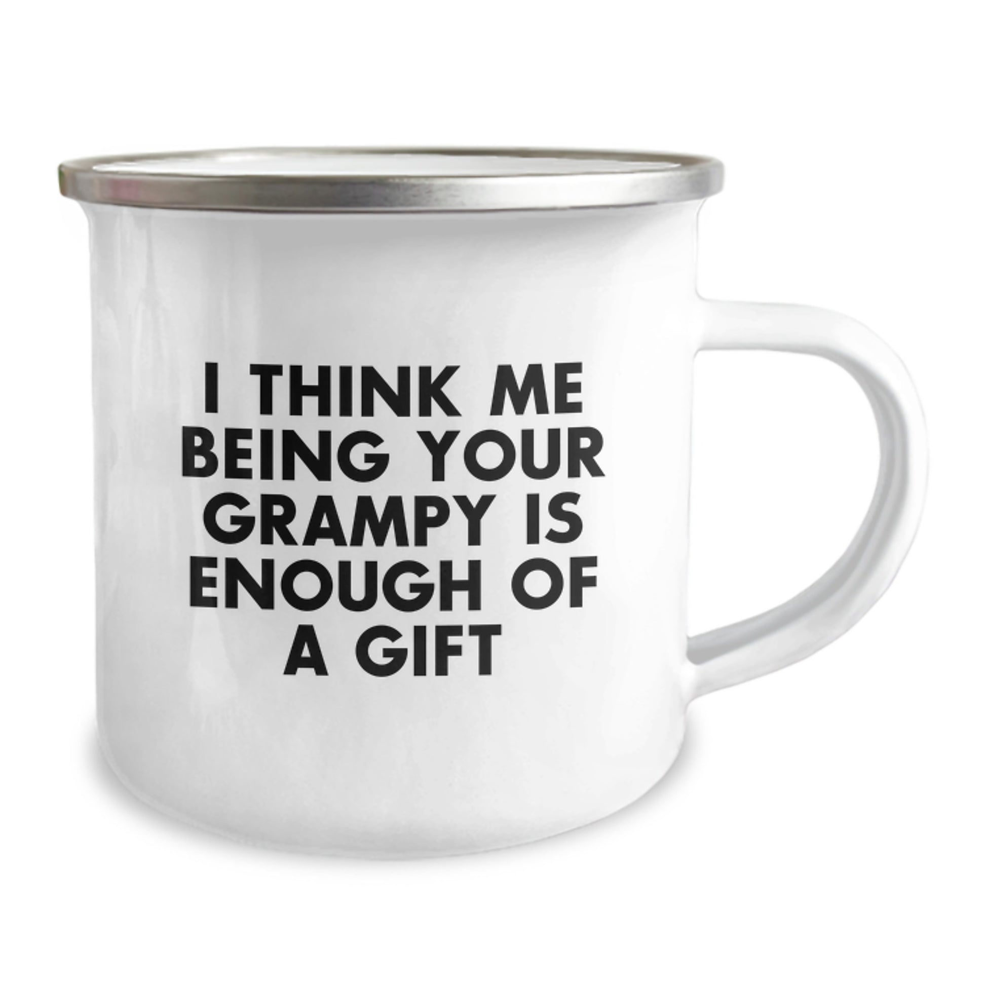 Grampy Keepsake Camping Mug for Him Birthday Gift with Enamel Finish - Image 2