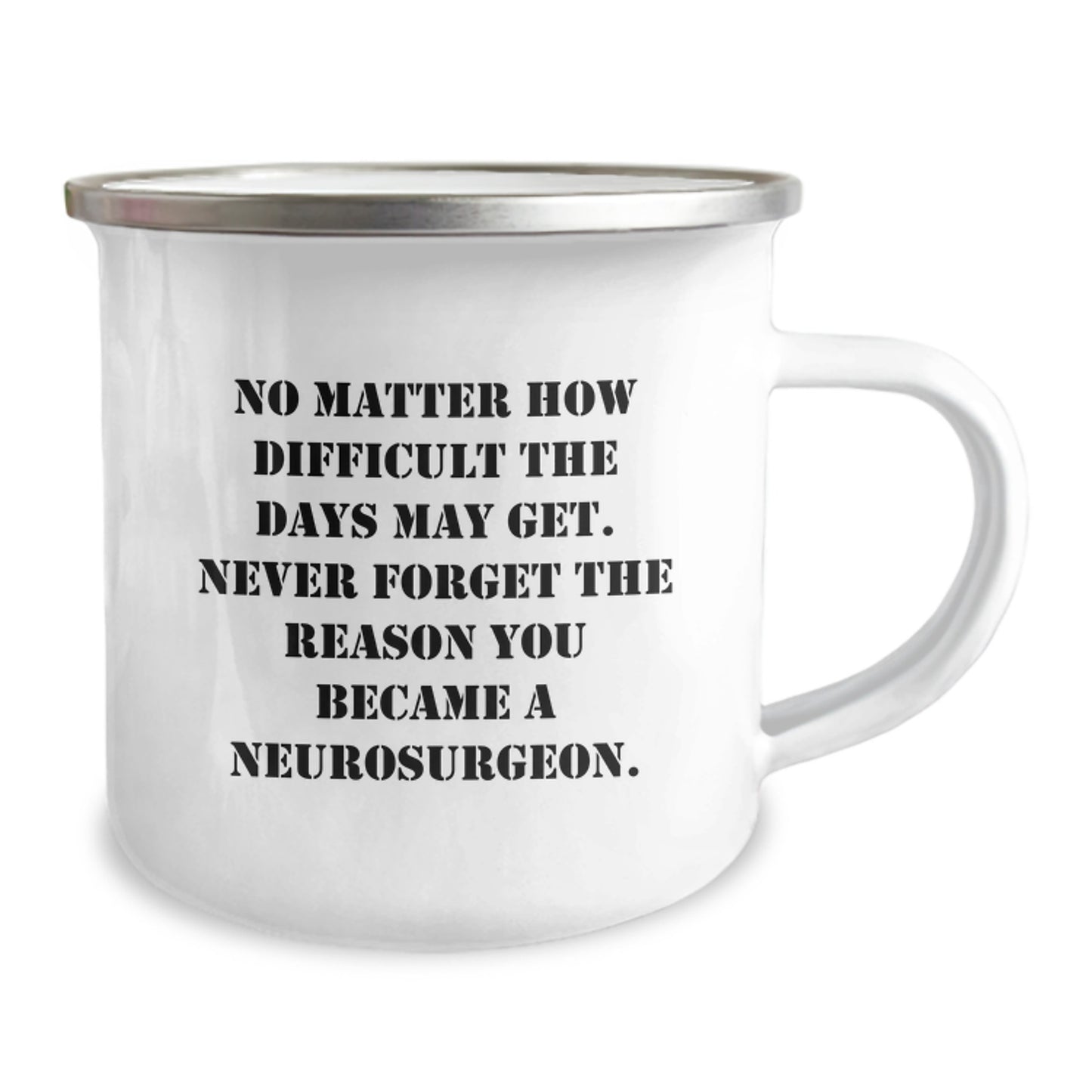 Neurosurgeon Gifts for Men - Inspirational Camping Mug for Valentine's, Funny Quote Reminds You Why You Became a Neurosurgeon, Gifts from Men to Neurosurgeon Friends - Image 2