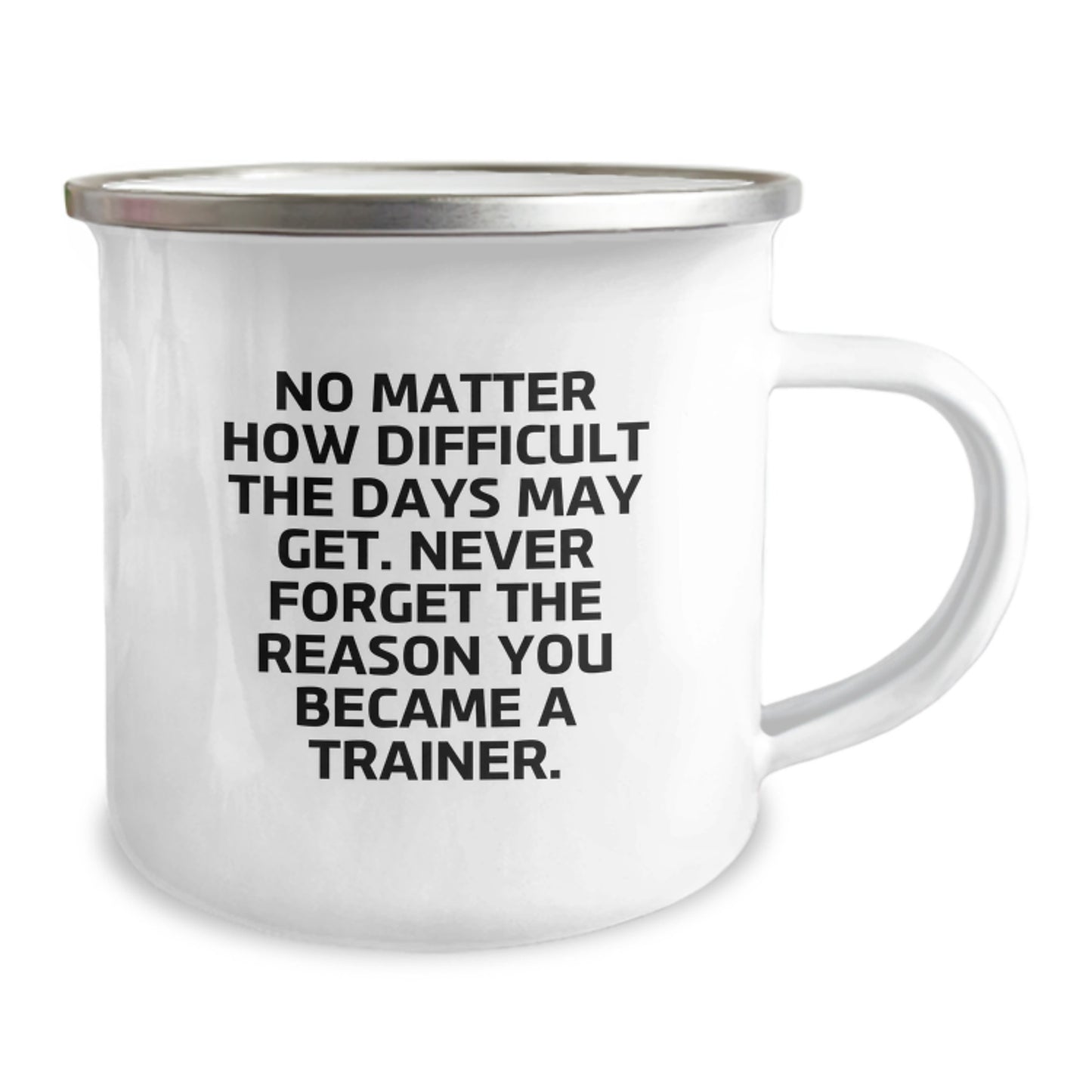 Inspirational Gifts from Friends and Family for the Trainer You Love on Valentine's - Funny Camping Mug, Never Forget the Reason You Became a Trainer, 12 oz Stainless Steel - Image 2
