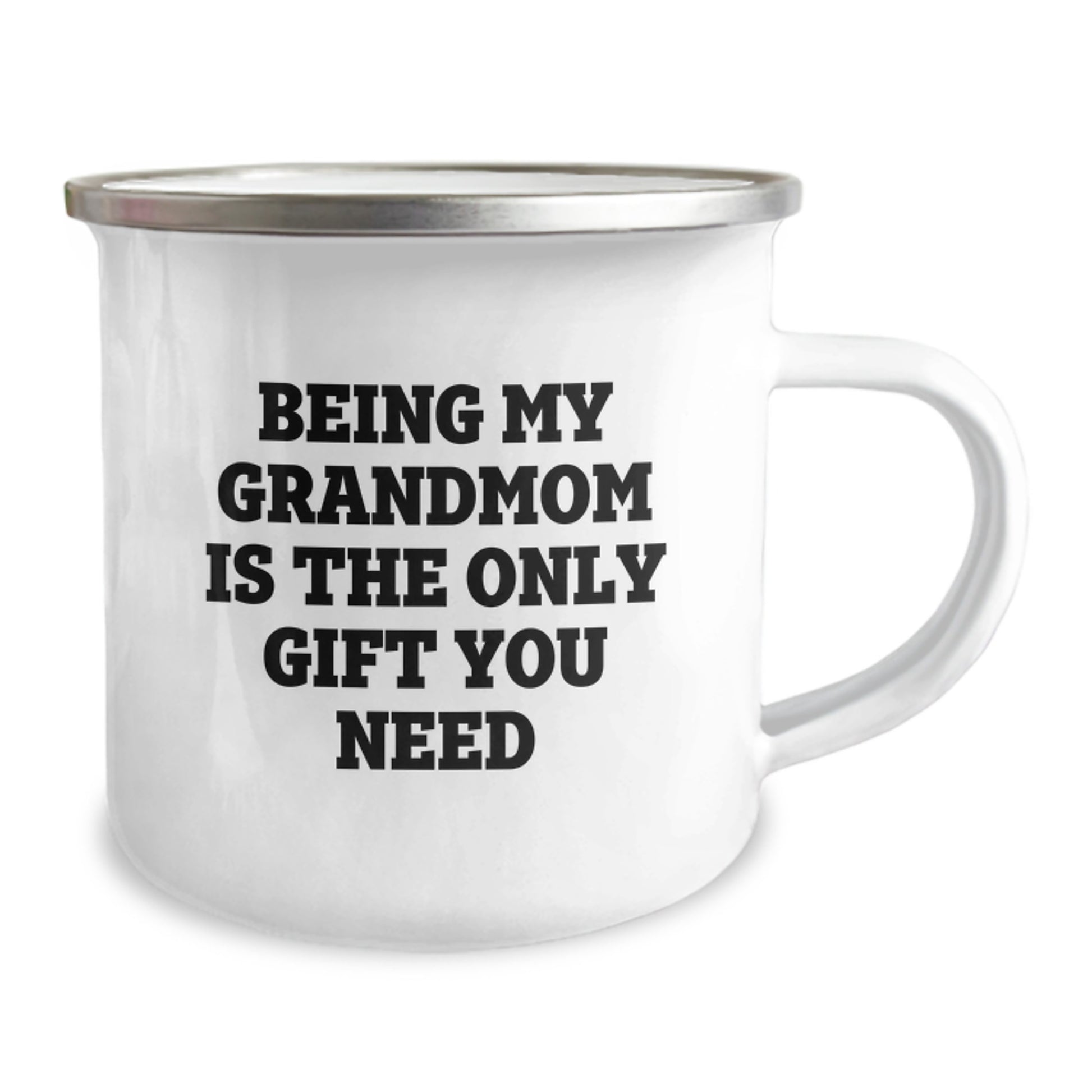 Funny Grandmom Gifts from Family Member, Customized Camping Mug for Grandmom, Being My Grandmom Is The Only Gift You Need - Image 2