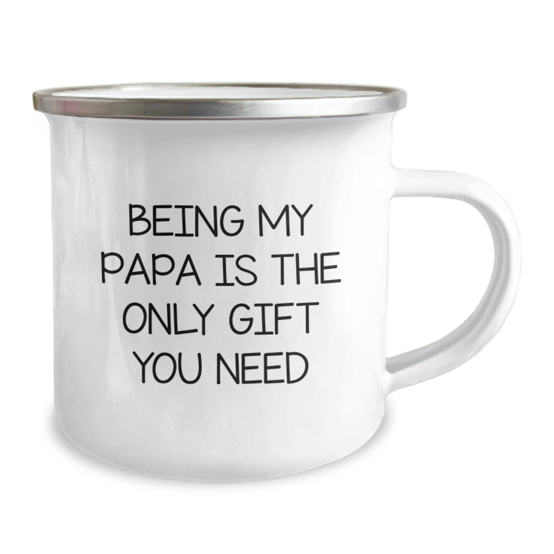 Papa Camping Mug - Funny Quote Gift from Daughter to Father on Valentine's - Unique Dad Gifts - Image 2