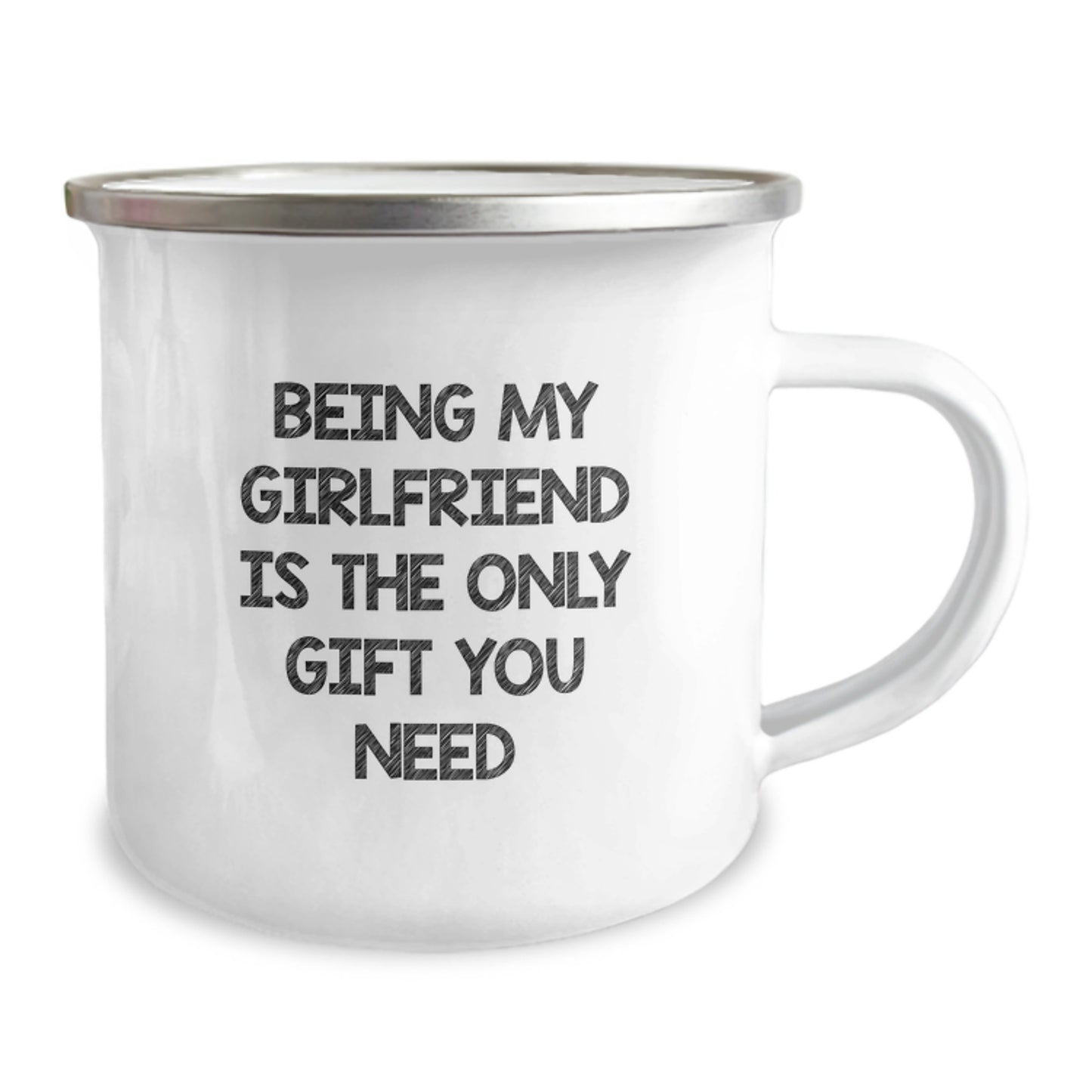 Gifts for Sweetheart - Funny Quote Camping Mug - Being My Sweetheart Is The Only Gift You Need, Valentine's Unique Gifts from Men to Women - Image 2