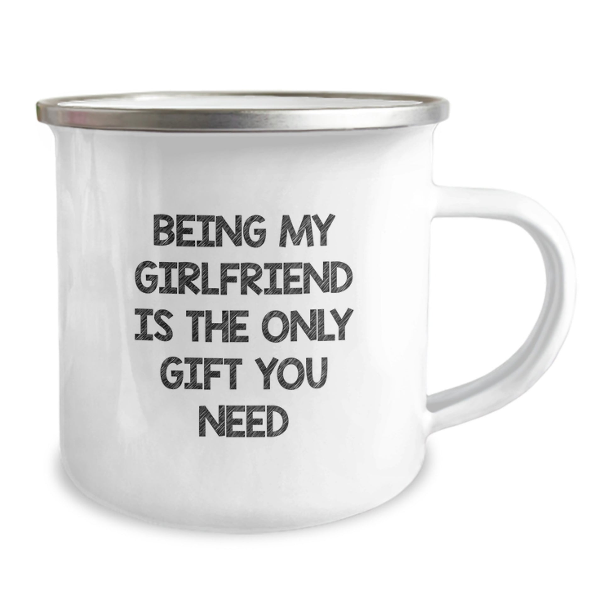 Gifts for Sweetheart - Funny Quote Camping Mug - Being My Sweetheart Is The Only Gift You Need, Valentine's Unique Gifts from Men to Women - Image 2