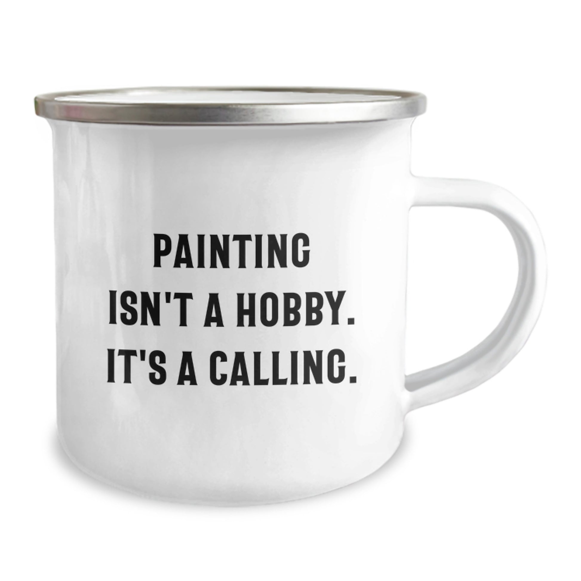 Painting Keepsake Camping Mug for Him Artistic Premium Birthday Gift - Image 2