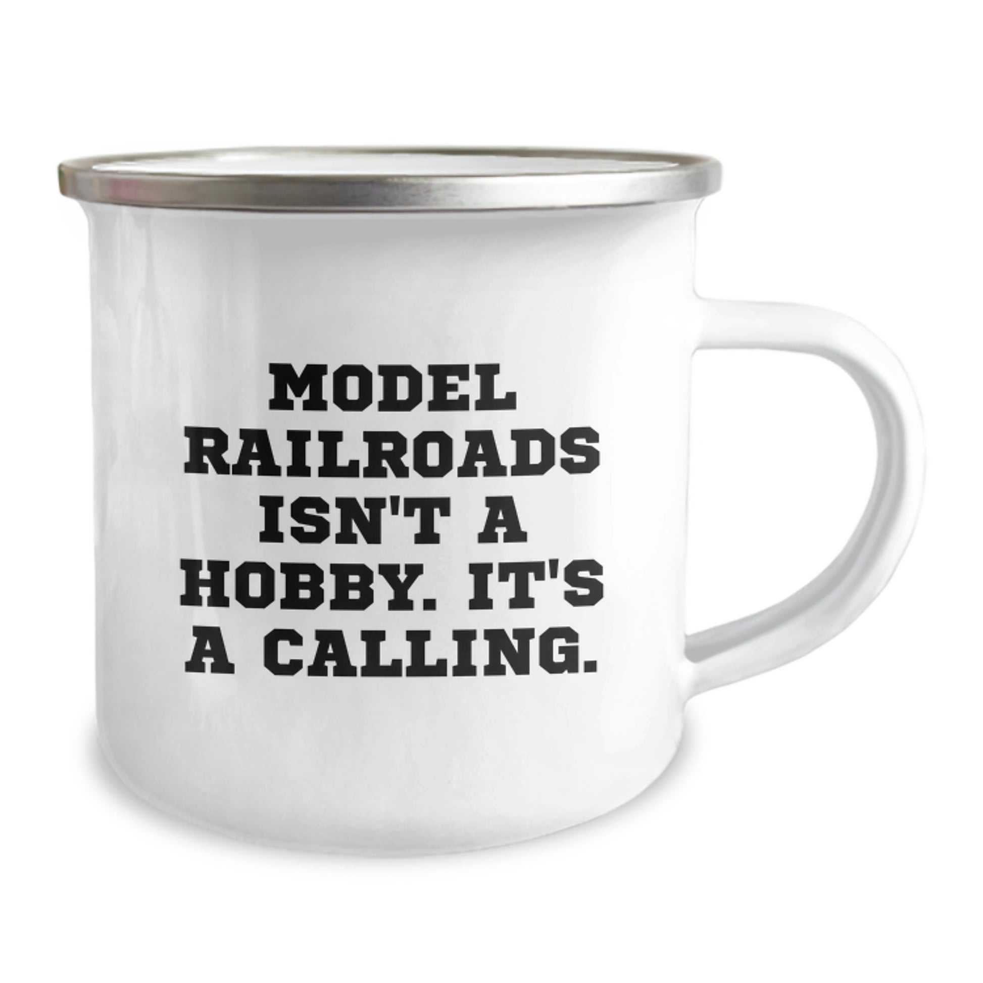 Funny Model Railroads Gifts for Men and Women - Gifts from Friends to Family - Graduation Unique Gifts for Model Railroads Enthusiasts - Camping Mug - Image 2