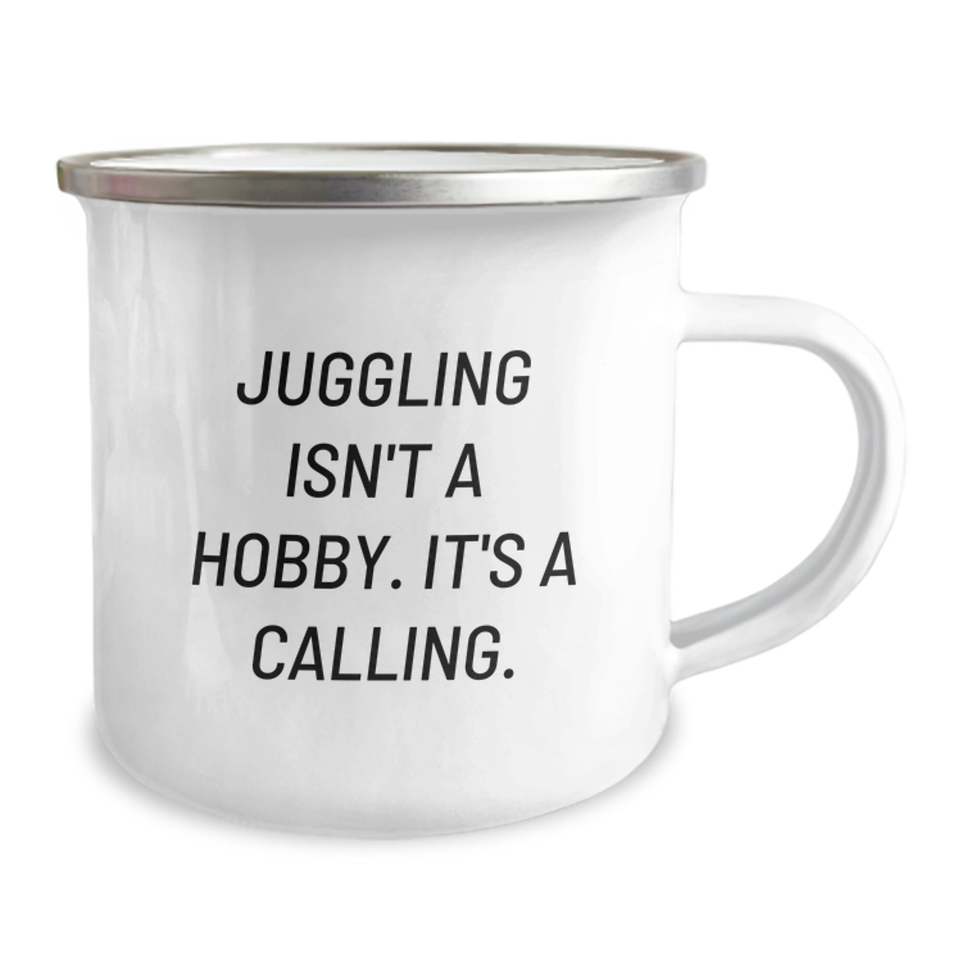 Gifts from Friends for Juggling Enthusiasts, Funny Juggling Isn't A Hobby Mugs for Camping Graduation Unique Gifts - Image 2