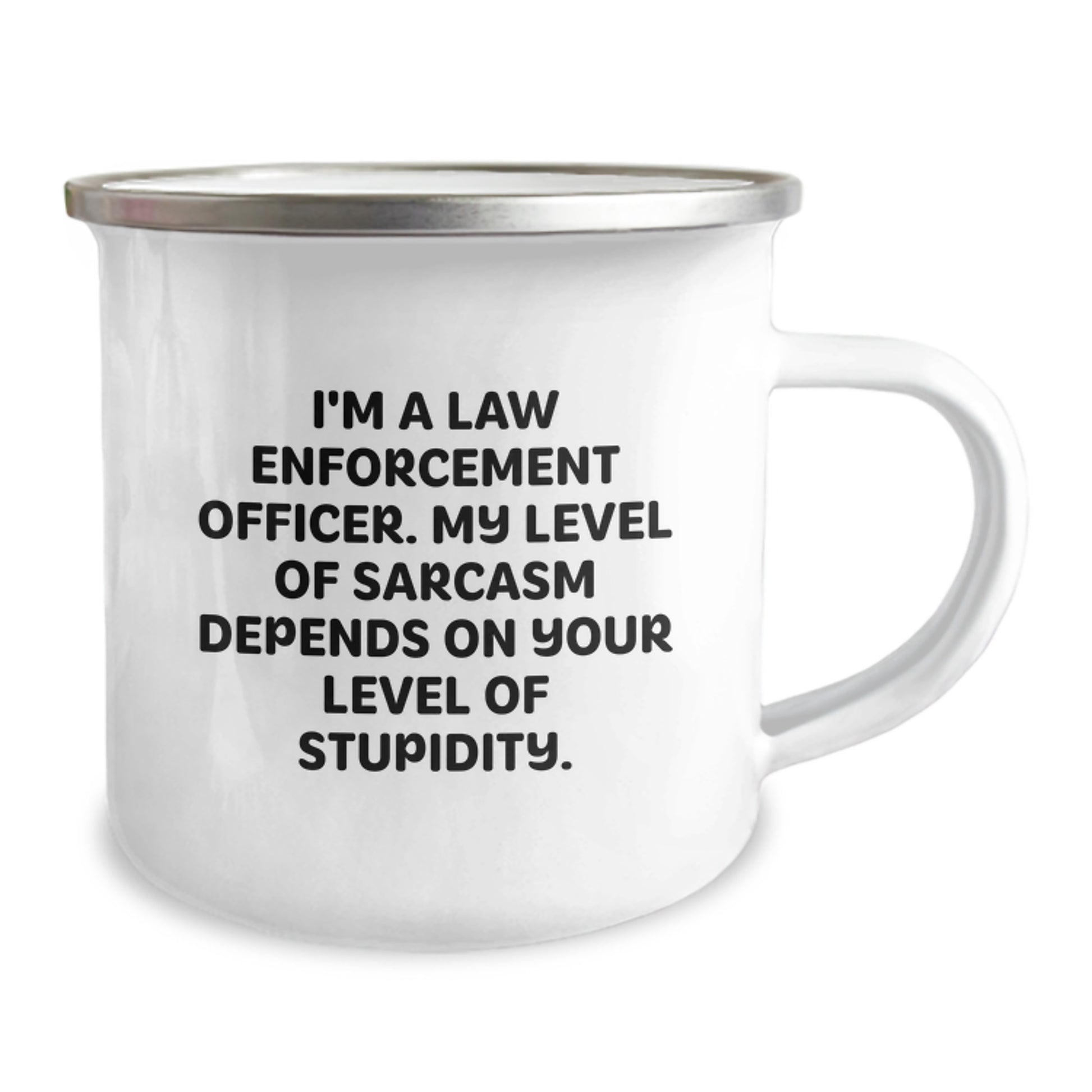 Funny Law Enforcement Officer Gifts for Men - I'm a Law Enforcement Officer Gifts from Family - Camping Mug for Law Enforcement Officer Graduation - Image 2