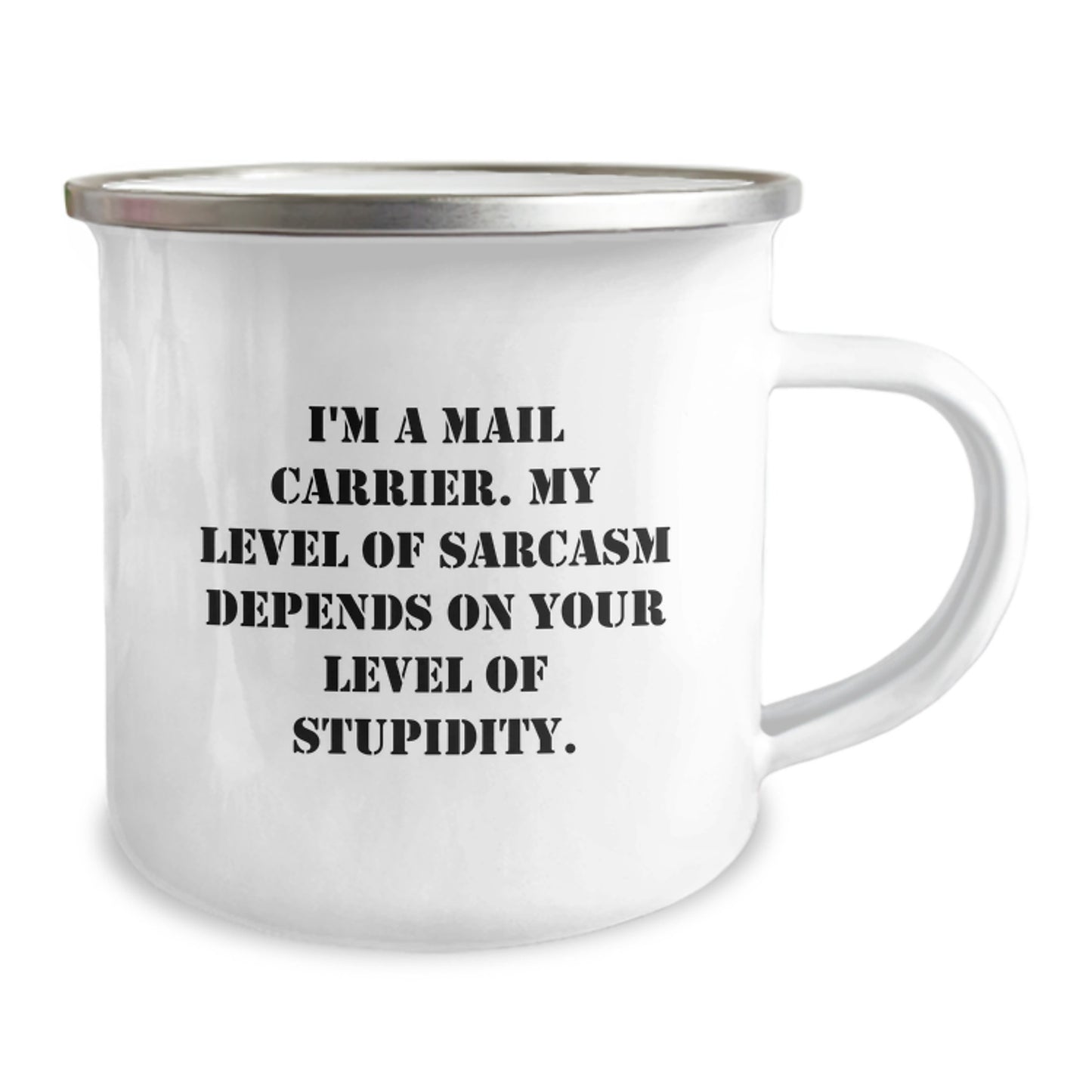 Funny Mail Carrier Gifts from Friends - Graduation Unique Gifts for Mail Carrier, Camping Mug for Office, Sarcasm Humor Quote - Image 2