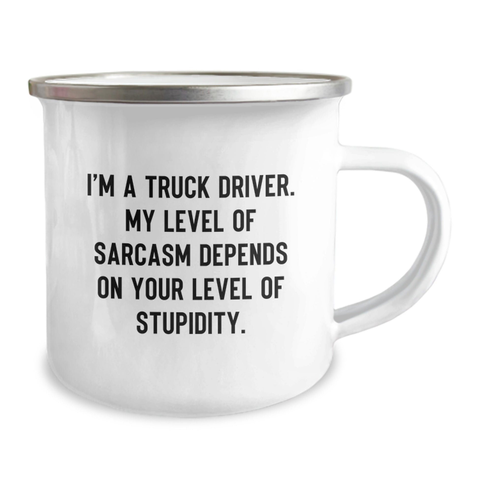 Funny Truck Driver Gifts for Birthday - Camping Mug with Sassy Quote for Men, Unique Gift from Friends to Family - Image 2