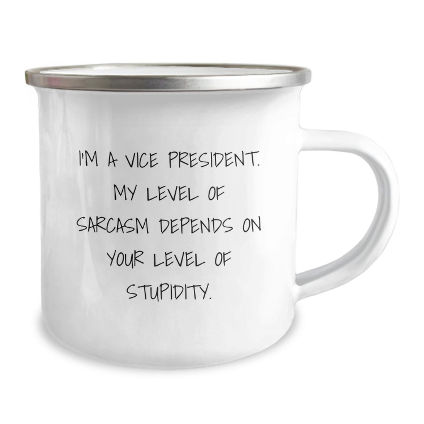 Vice President Keepsake Camping Mug for Him Sassy Birthday Gift - Image 2
