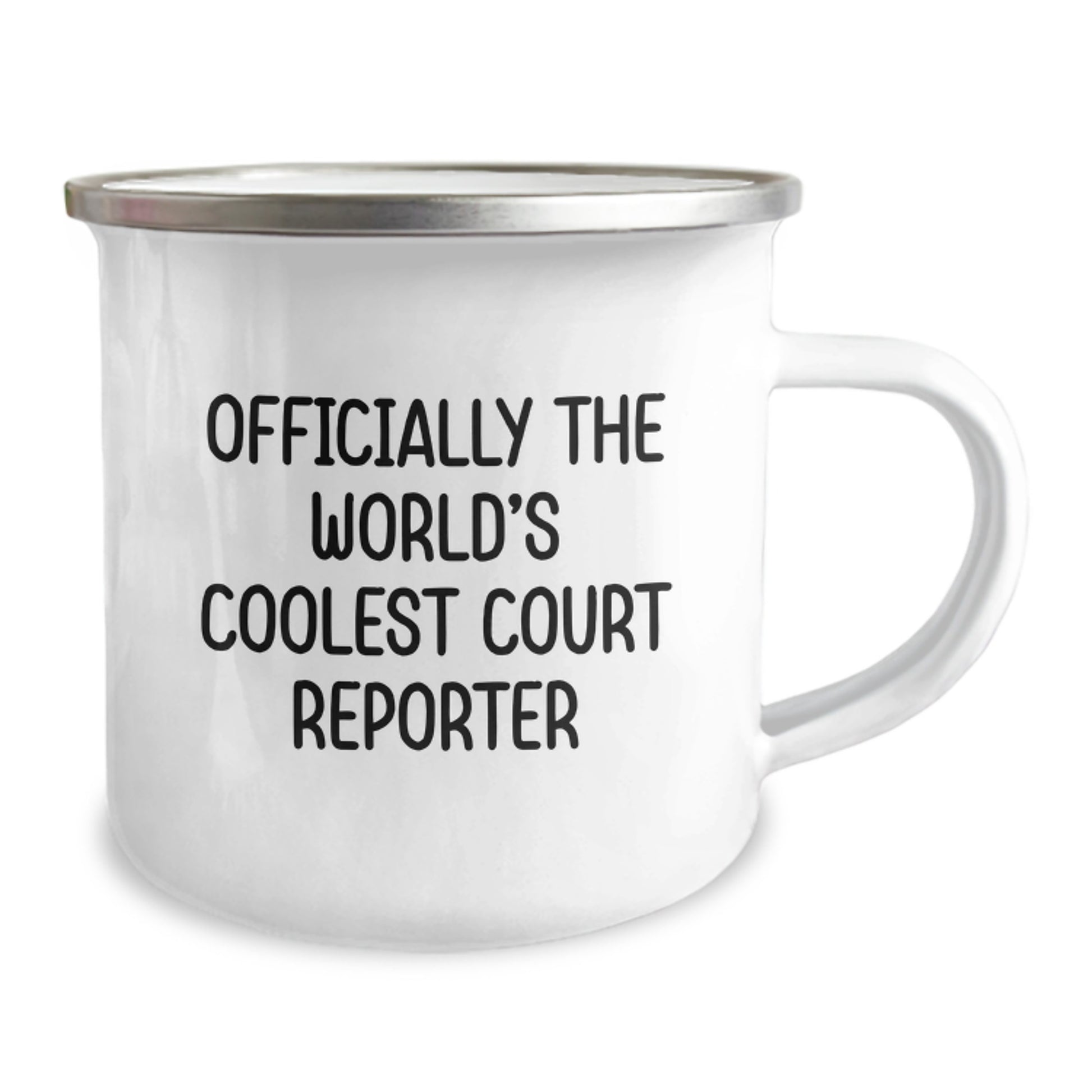 Funny Court Reporter Gifts from Friends, Unique Camping Mug for Court Reporter, Officially The World's Coolest Court Reporter Graduation Unique Gifts - Image 2
