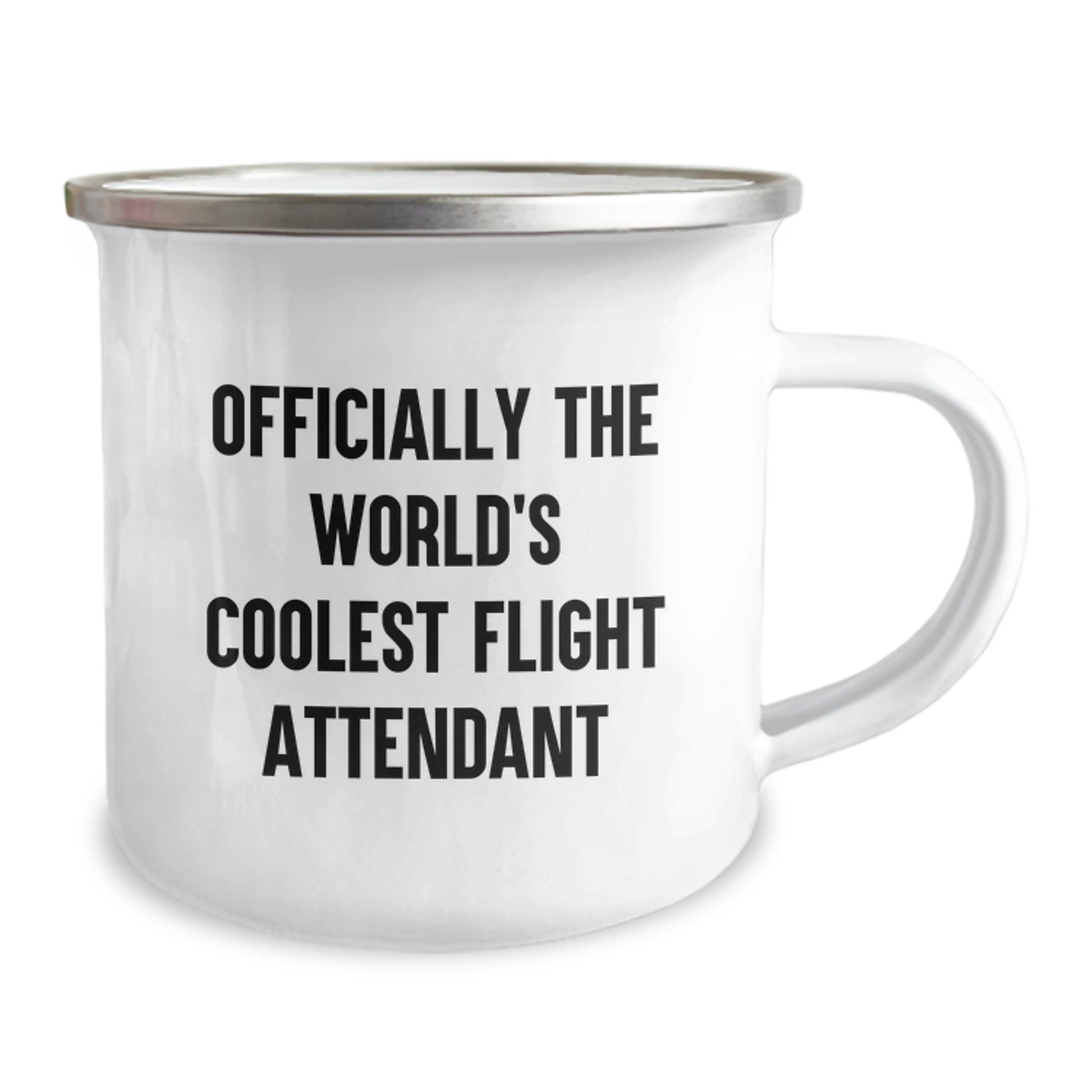 Flight Attendant Gifts, Funny 'Officially The World's Coolest Flight Attendant' Camping Mug, Gifts for Flight Attendant, Unique Graduation Gifts - Image 2